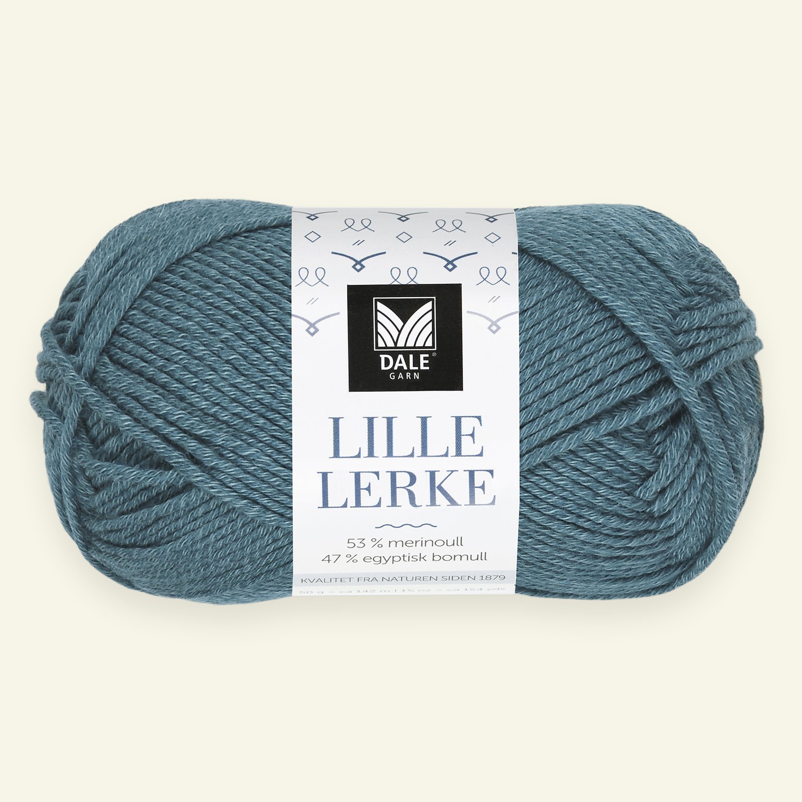 Dale Garn, merino/cotton yarn "Lille Lerke", dark petrol (8115) 90000410_pack