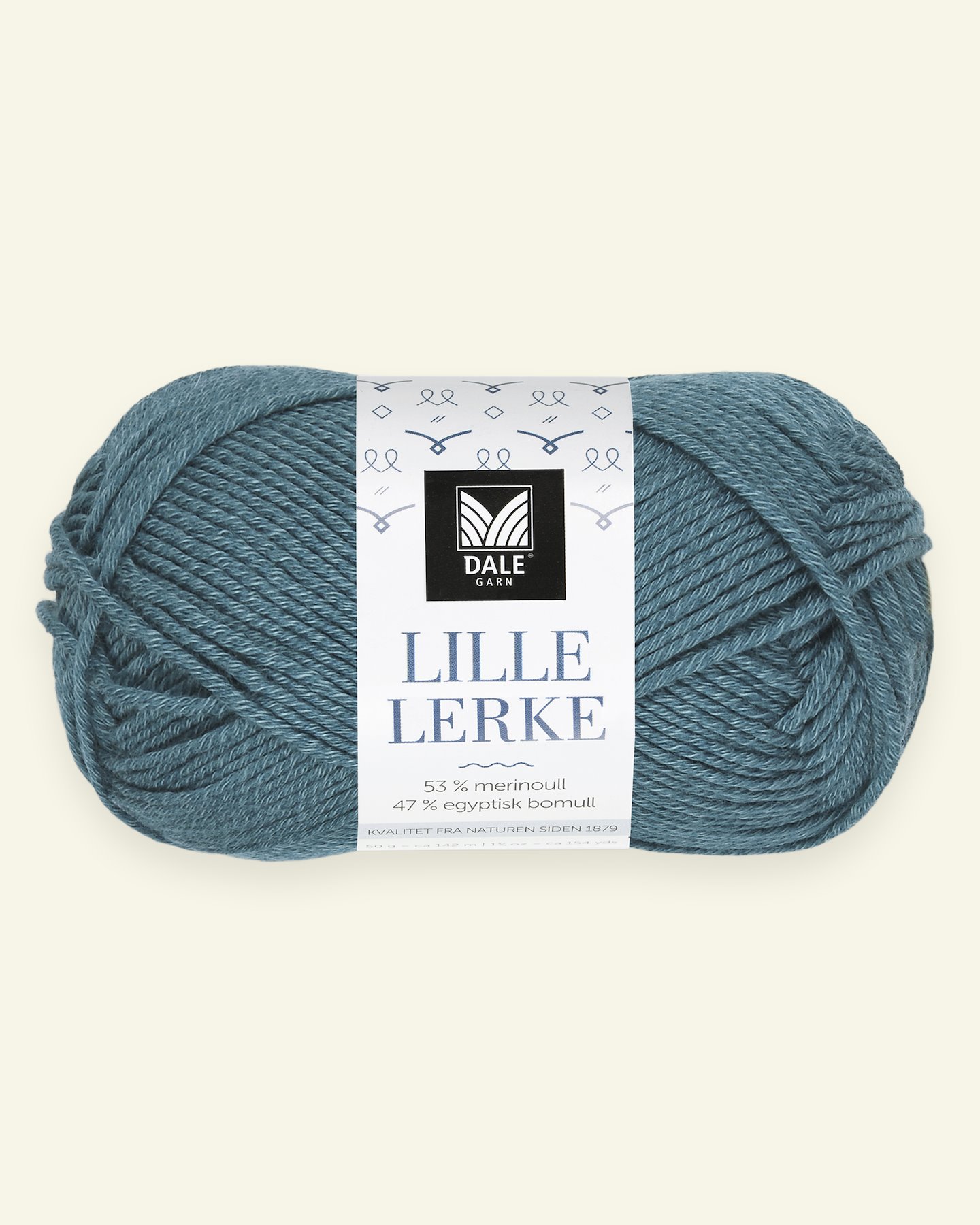 Dale Garn, merino/cotton yarn "Lille Lerke", dark petrol (8115) 90000410_pack