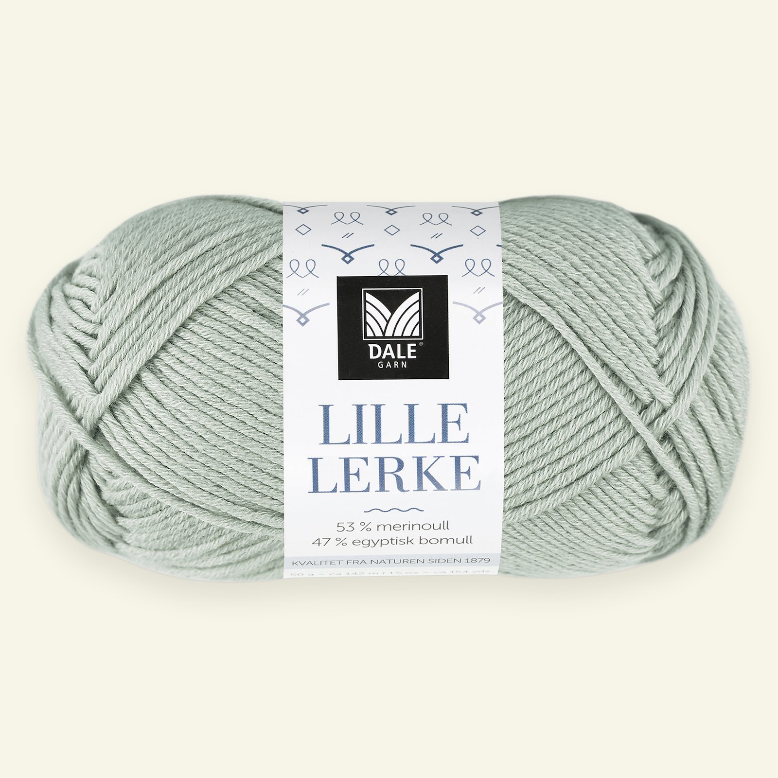 Dale Garn, merino/cotton yarn "Lille Lerke", light jade green (8137) 90000418_pack