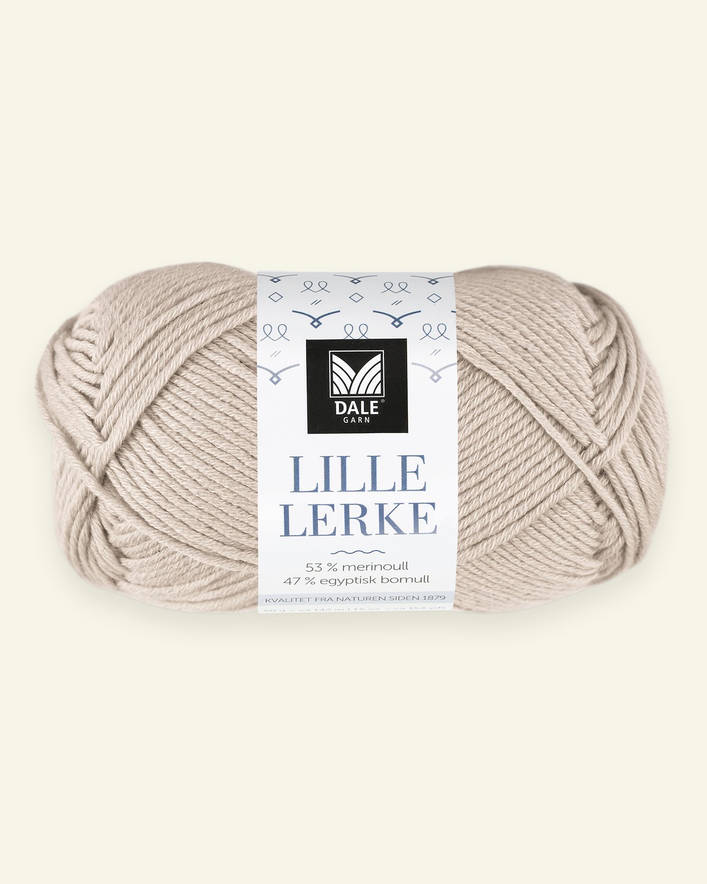 Dale Garn, merino/cotton yarn "Lille Lerke", light sand (8168) 90000434_pack