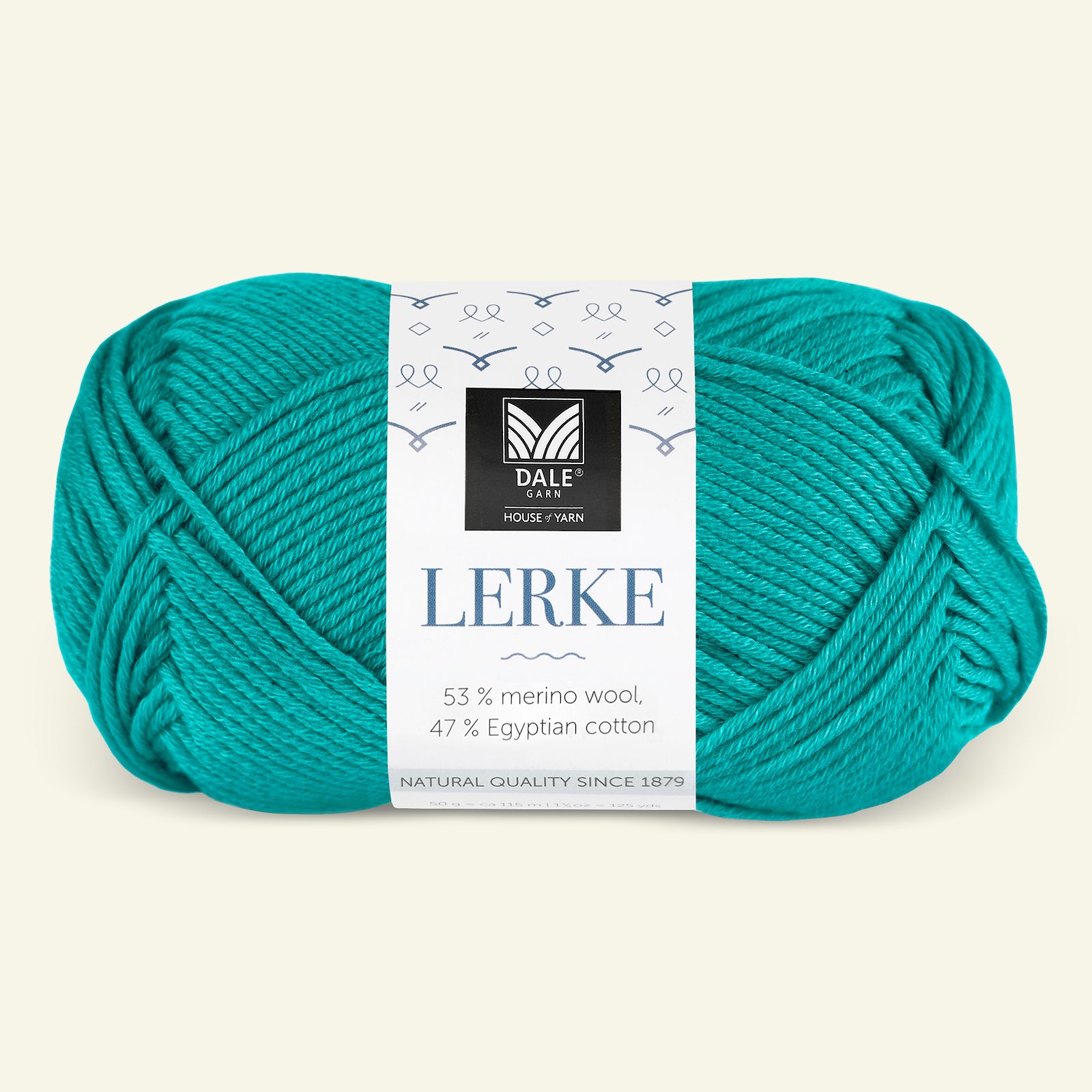 Dale Garn, merino/cotton yarn "Lille Lerke", tropical blue (8173) 90001212_pack