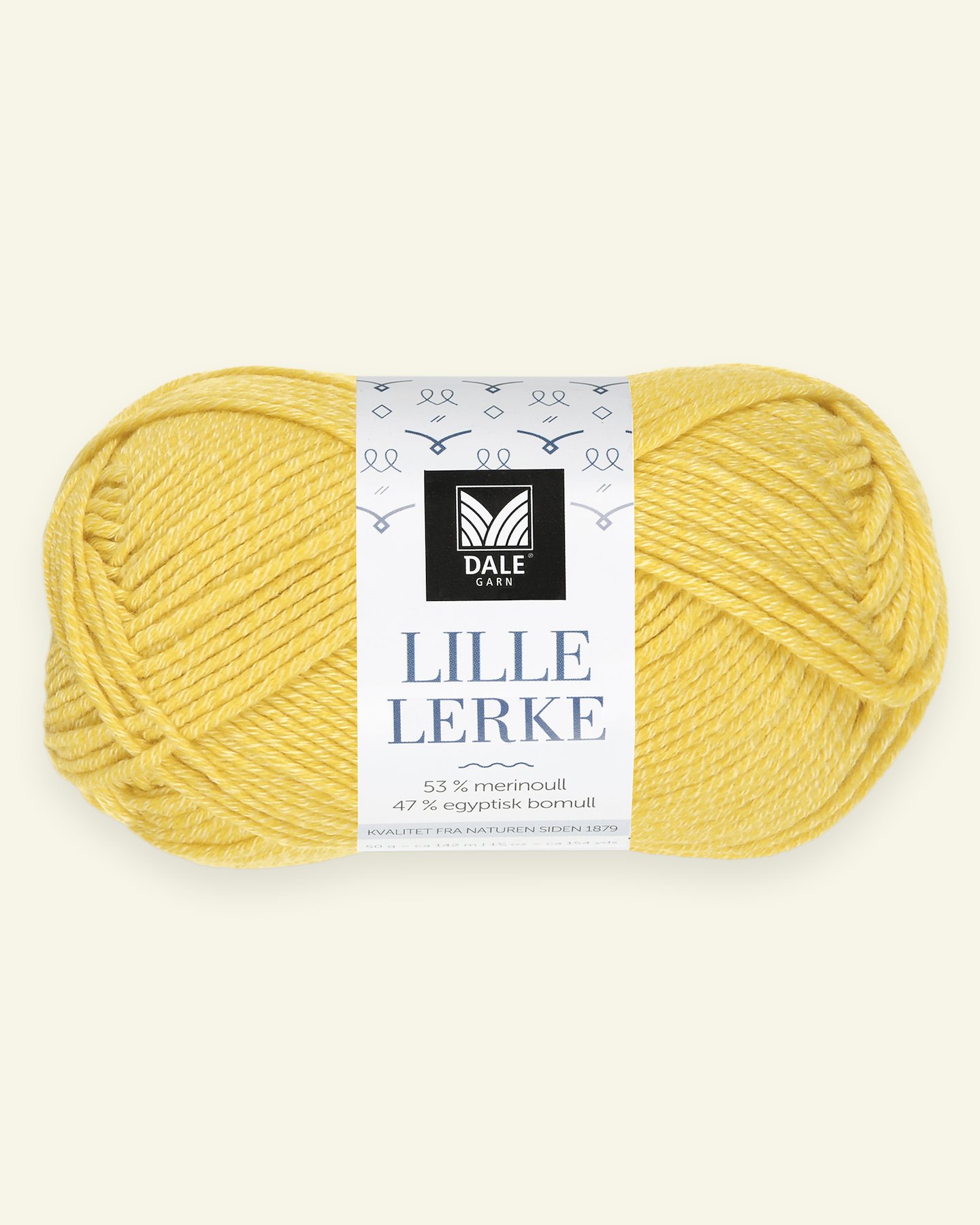 Dale Garn, merino/cotton yarn "Lille Lerke", yellow (8162) 90000429_pack