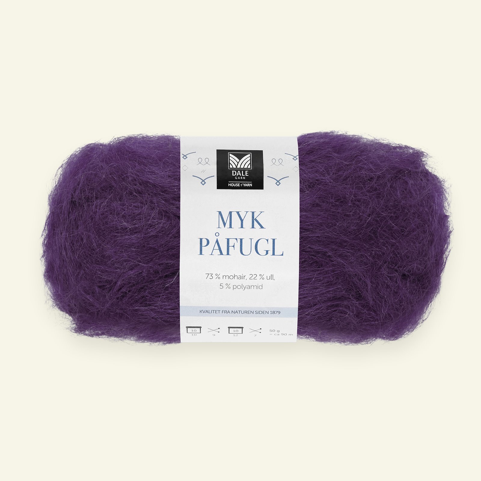 Dale Garn, Mohair/Wolle "Myk Påfugl", aubergine (7905) 90000245_pack