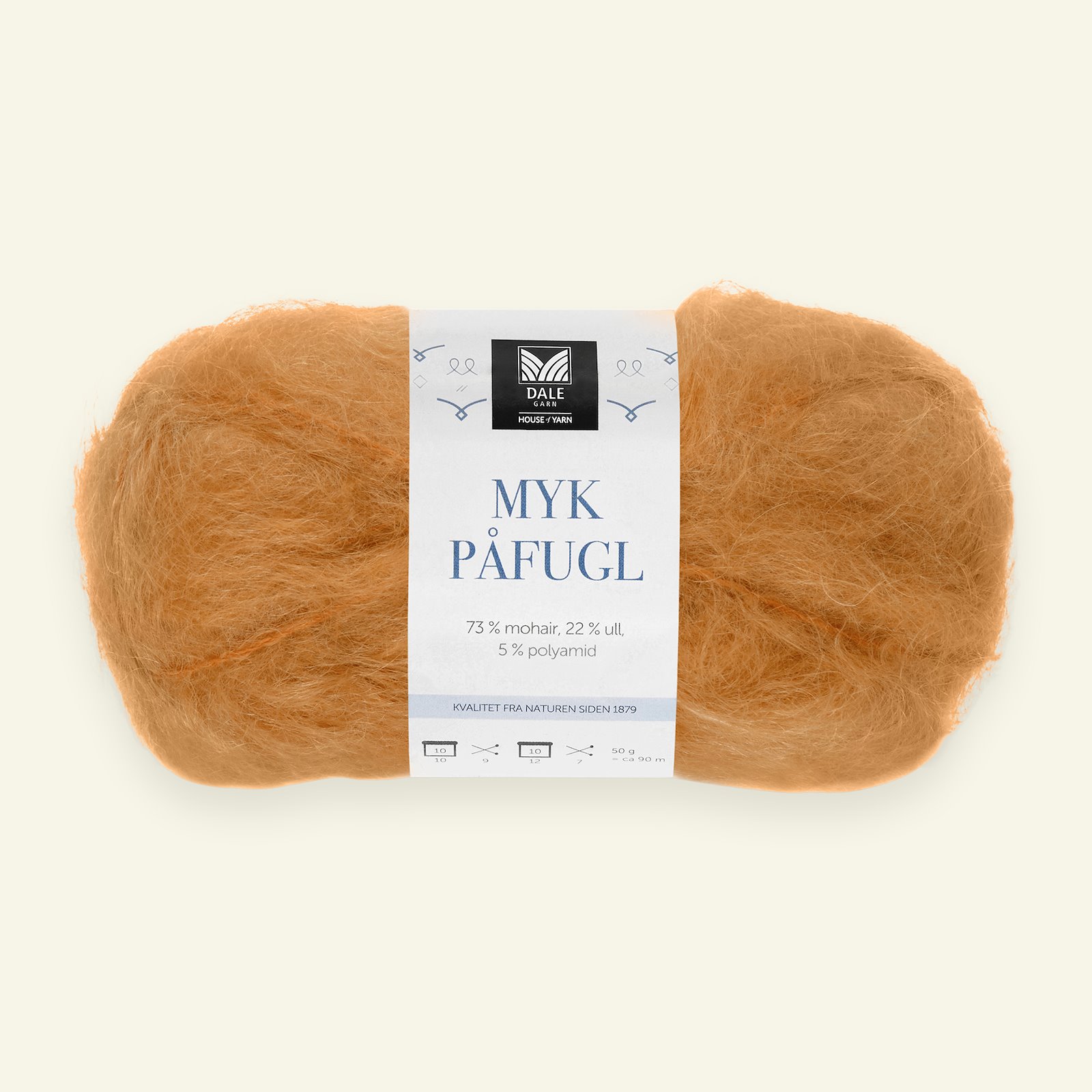 Dale Garn, Mohair/Wolle "Myk Påfugl", curry (7930) 90000251_pack