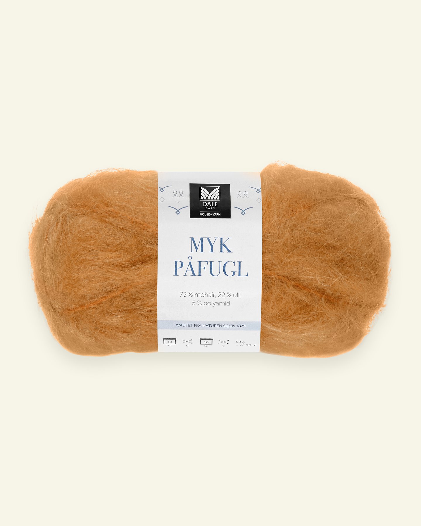 Dale Garn, Mohair/Wolle "Myk Påfugl", curry (7930) 90000251_pack