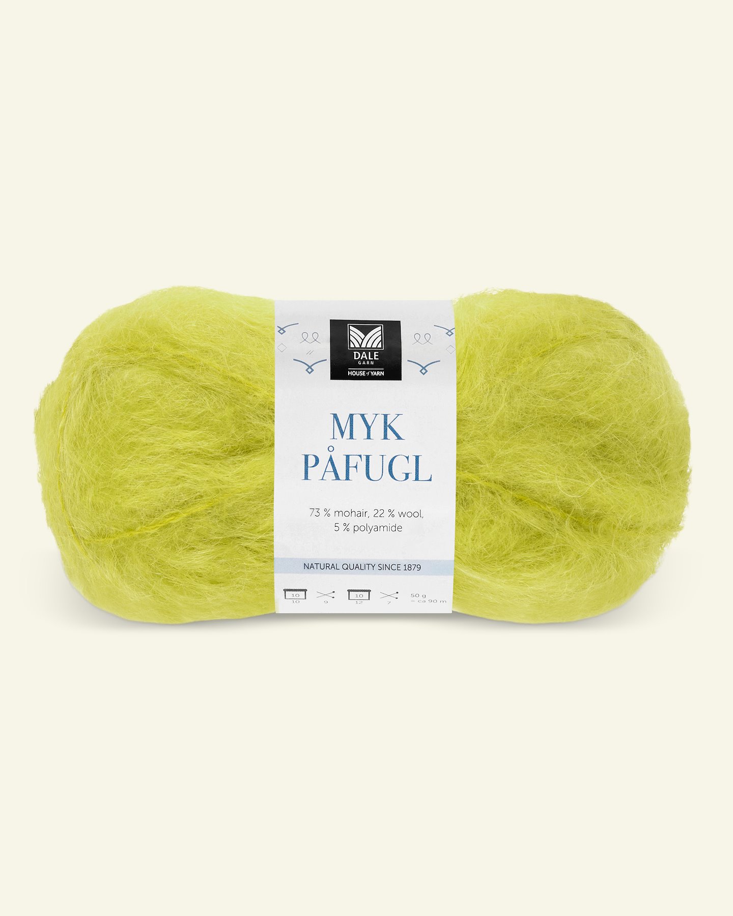 Dale Garn, Mohair/Wolle "Myk Påfugl", pear green 90001226_pack