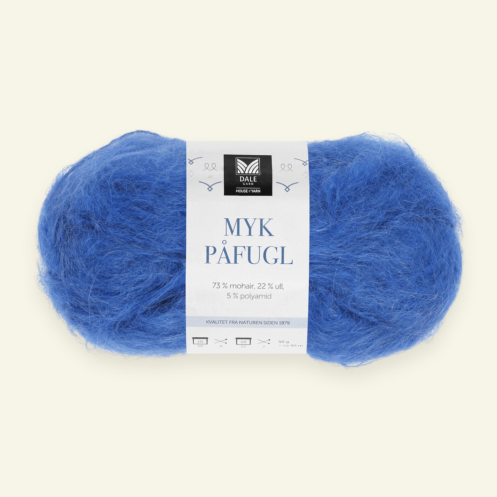 Dale Garn, mohair/wool yarn "Myk Påfugl", cobolt 90000239_pack