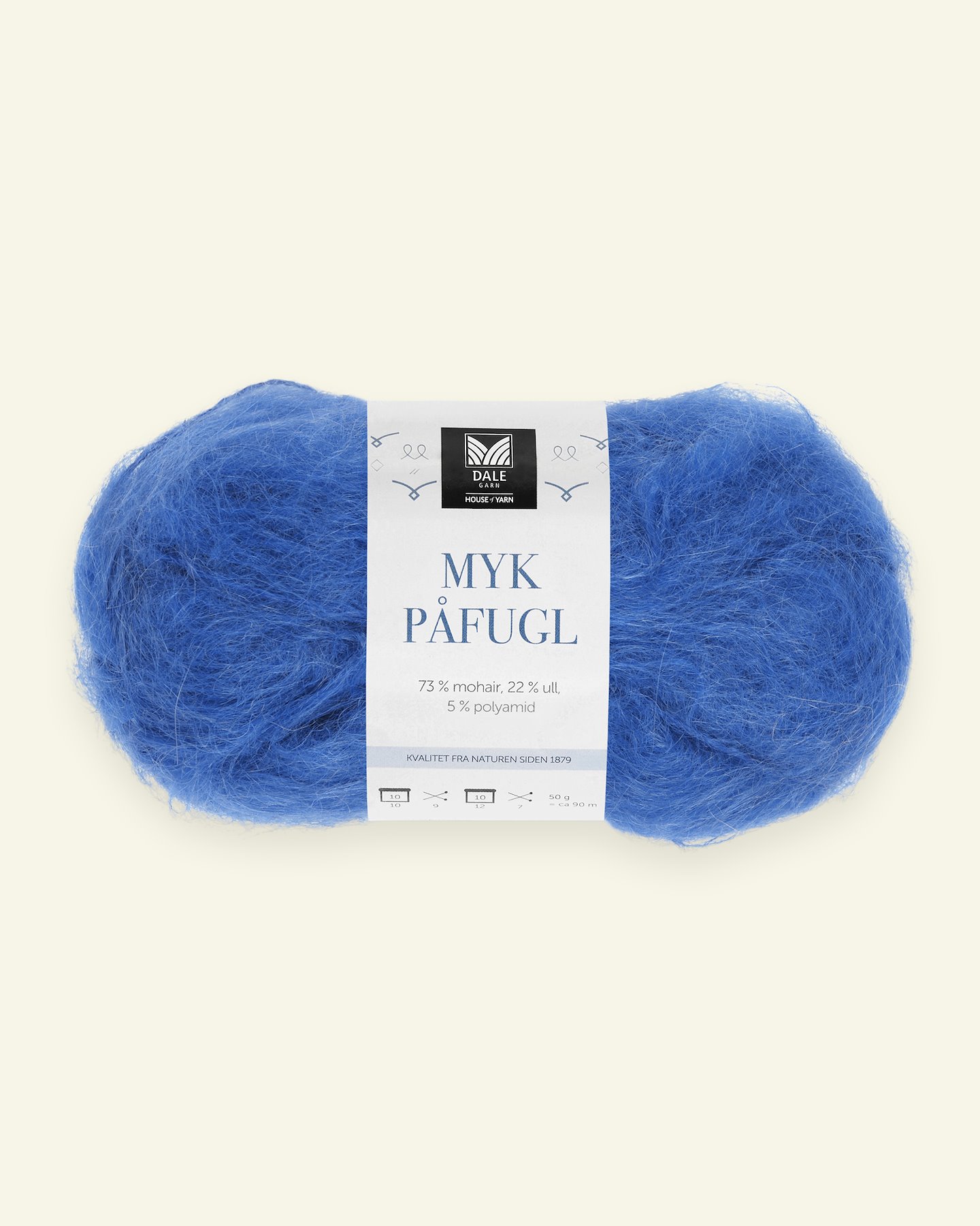 Dale Garn, mohair/wool yarn "Myk Påfugl", cobolt 90000239_pack
