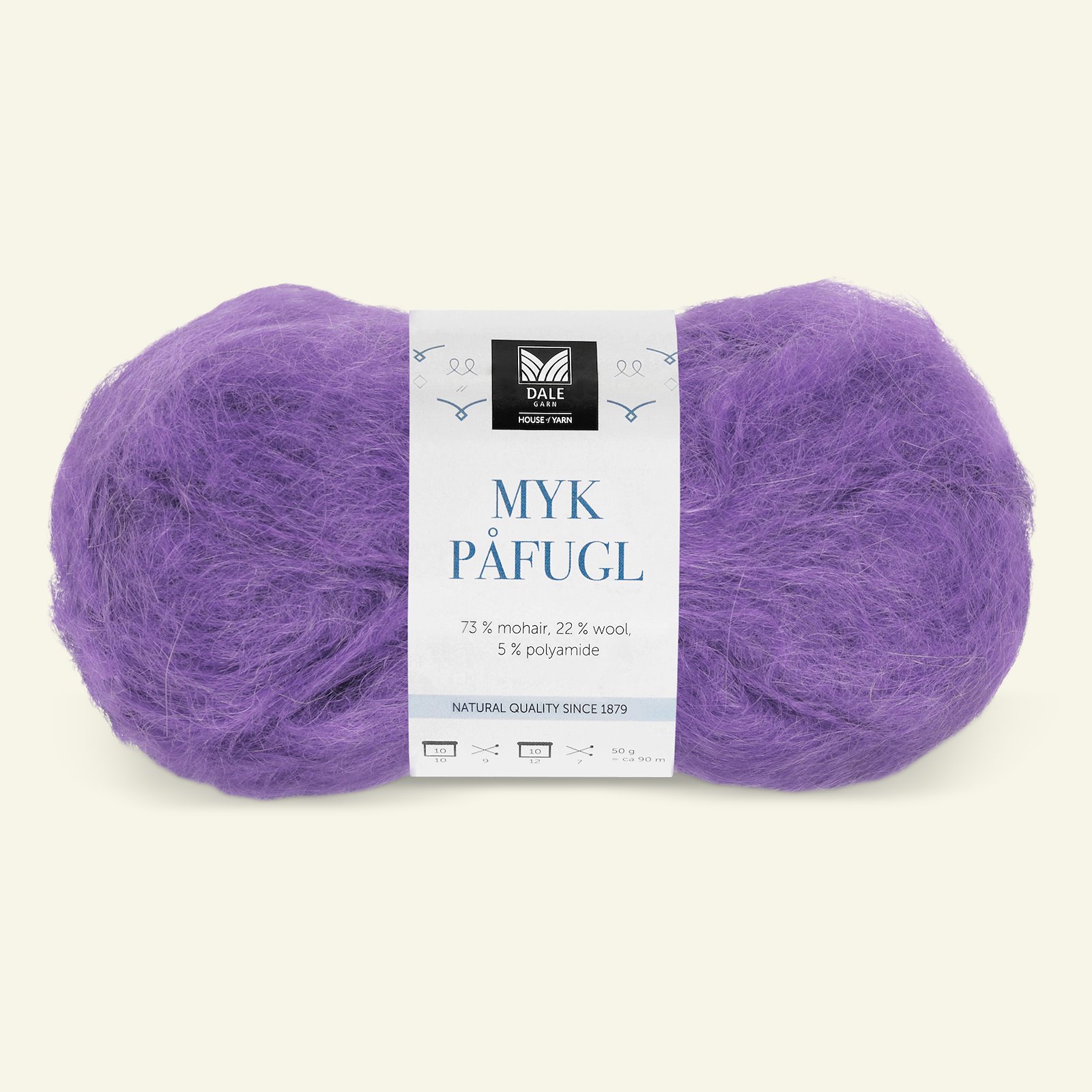 Dale Garn, mohair/wool yarn "Myk Påfugl", lavender (7954) 90001227_pack
