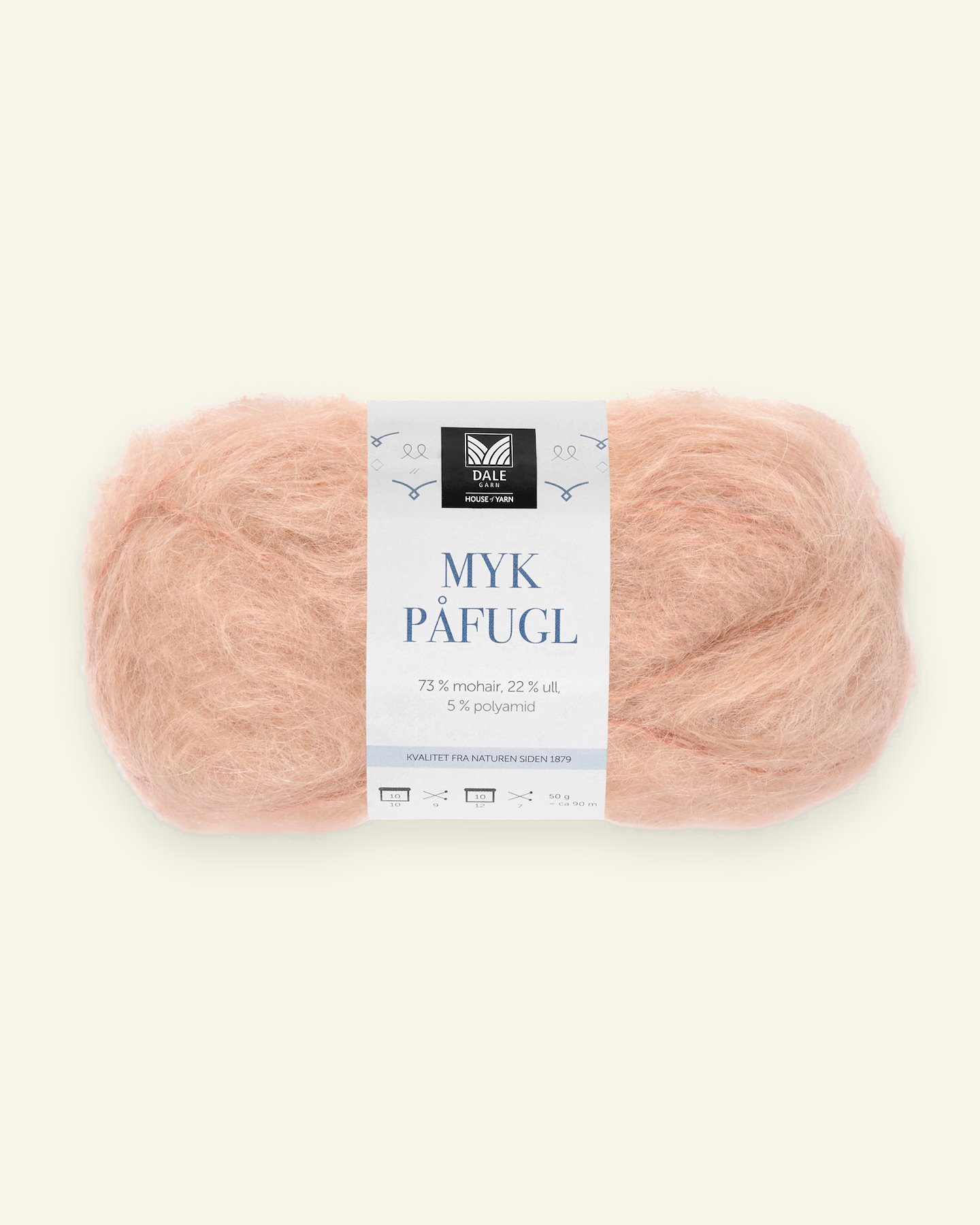 Dale Garn, mohair/wool yarn "Myk Påfugl", powder (7934) 90000254_pack