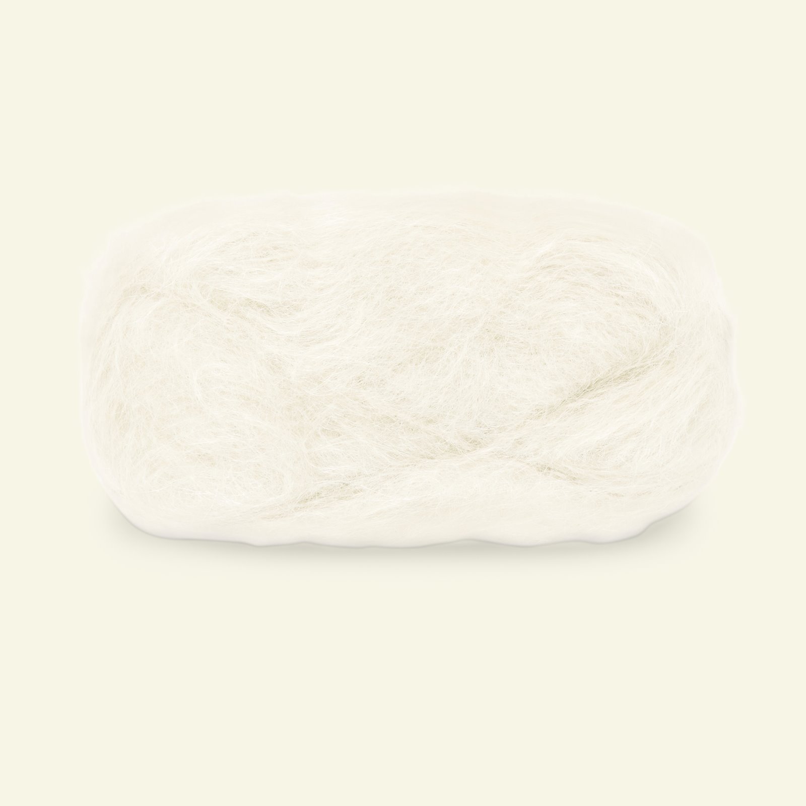 Dale Garn, mohair/wool yarn "Myk Påfugl", white (0010) 90000267_pack_b