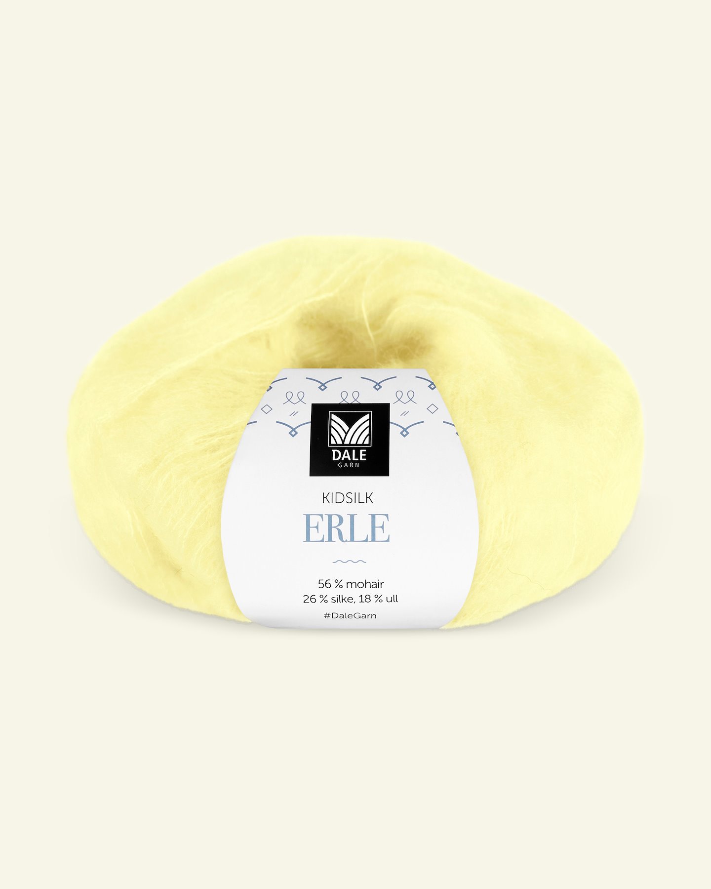 Dale Garn, Seide Mohair Wolle "Kidsilk Erle", light yellow (9080) 90001208_pack