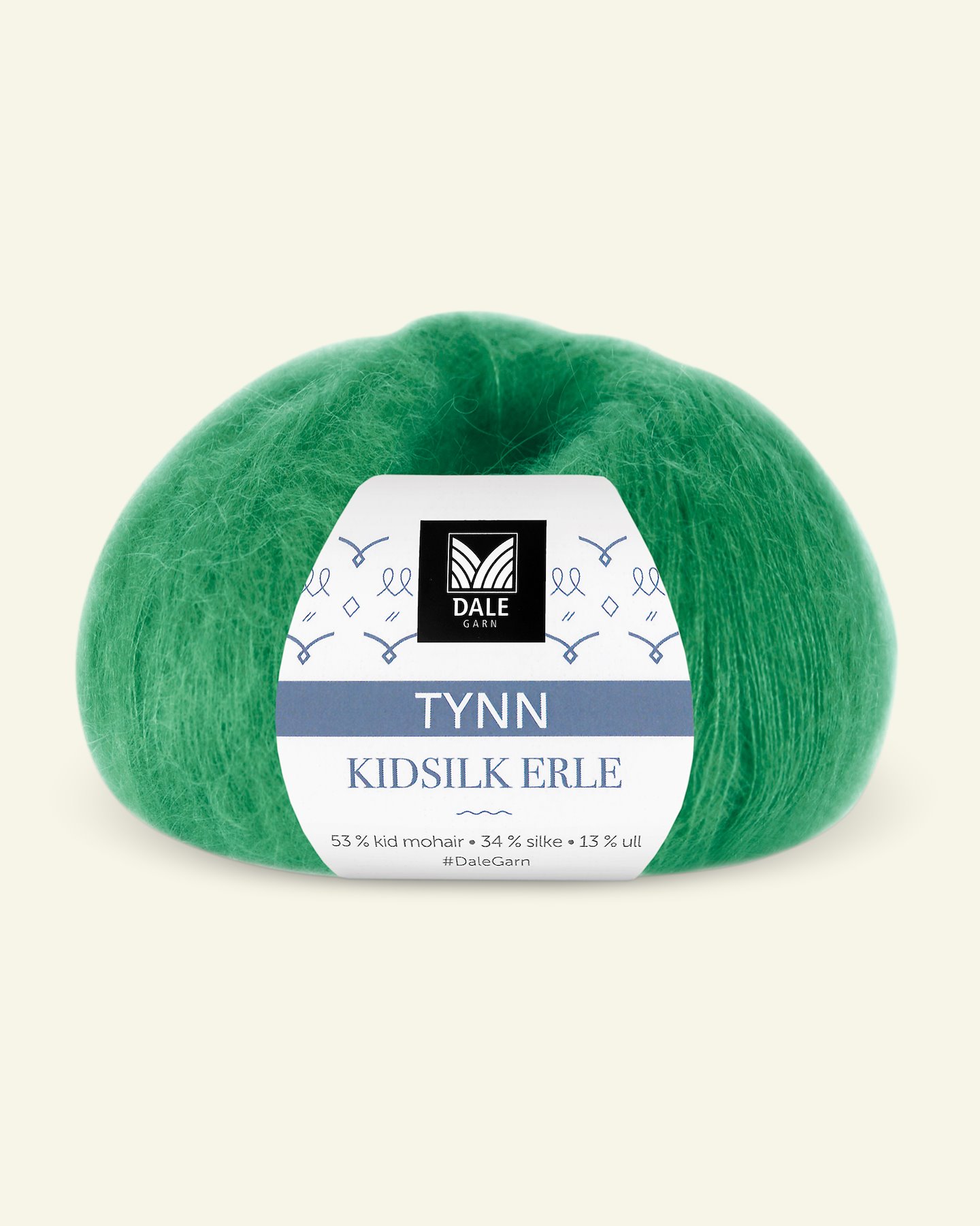 Dale Garn, silk mohair uldgarn "Tynn Kidsilk Erle", grøn (4034) 90000826_pack