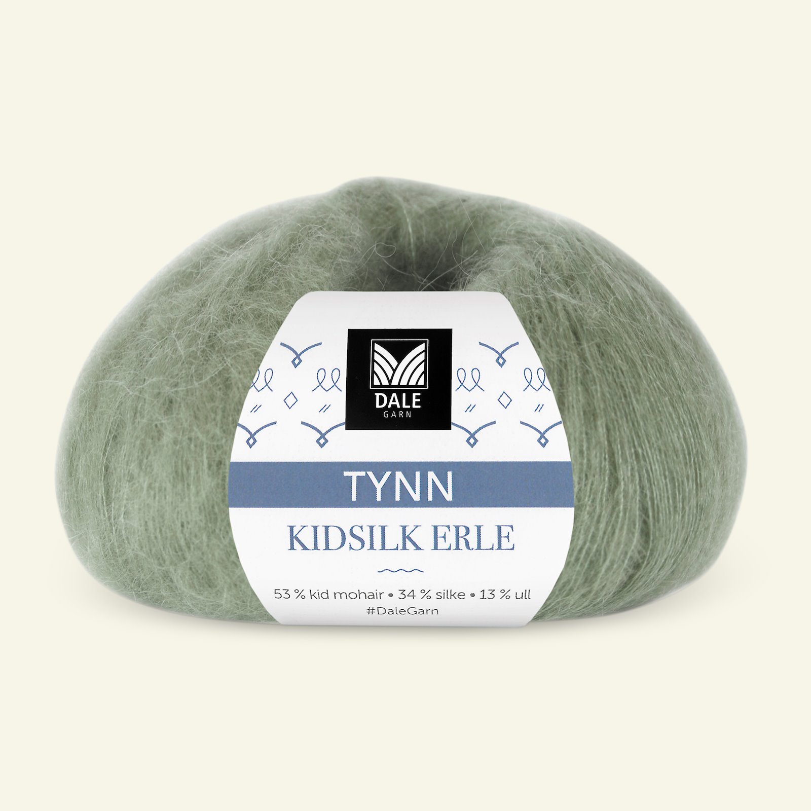 Dale Garn, silk mohair uldgarn "Tynn Kidsilk Erle", jade grøn (4009) 90000809_pack