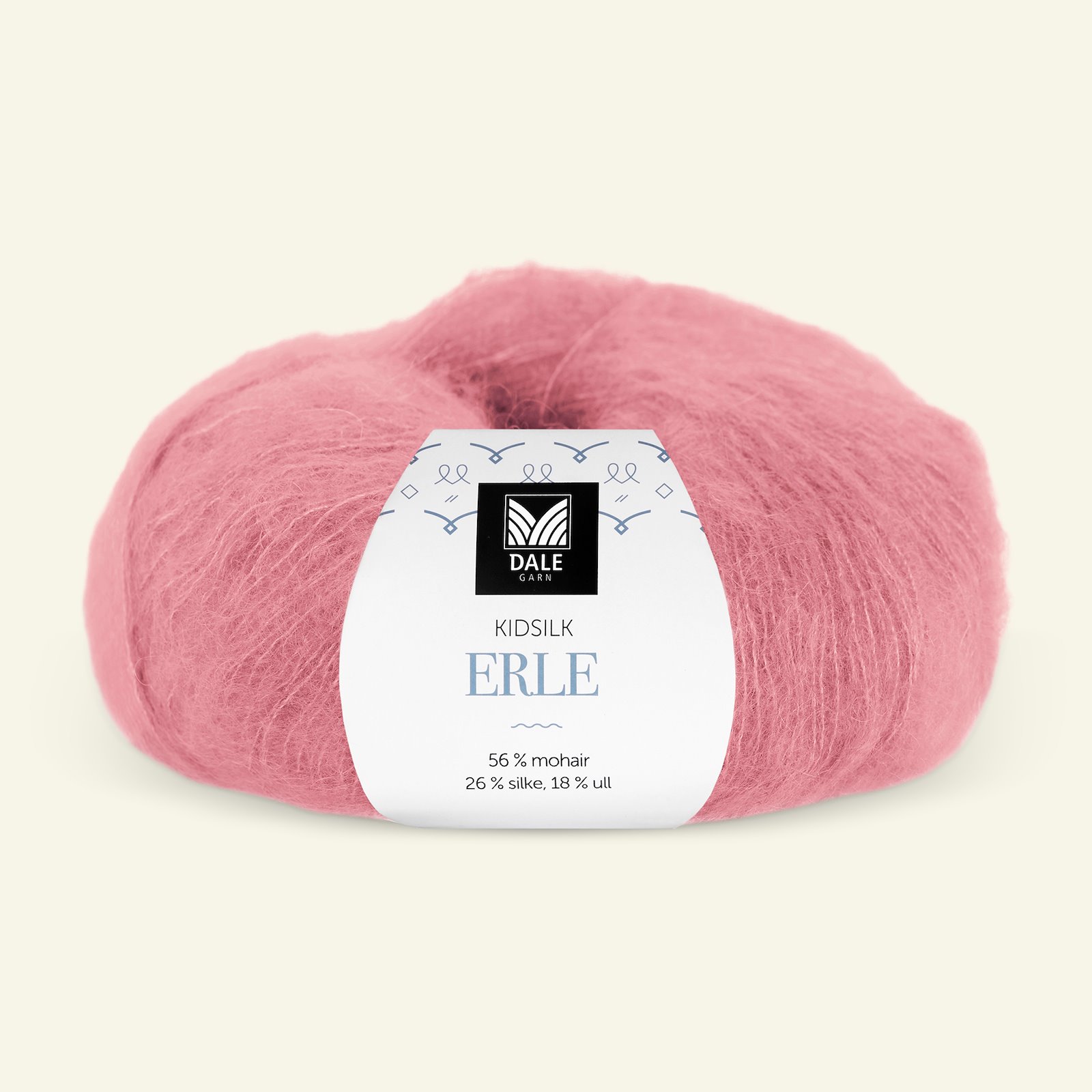 Dale Garn, silk mohair ullgarn "Kidsilk Erle", pink flamingo (9044) 90000789_pack