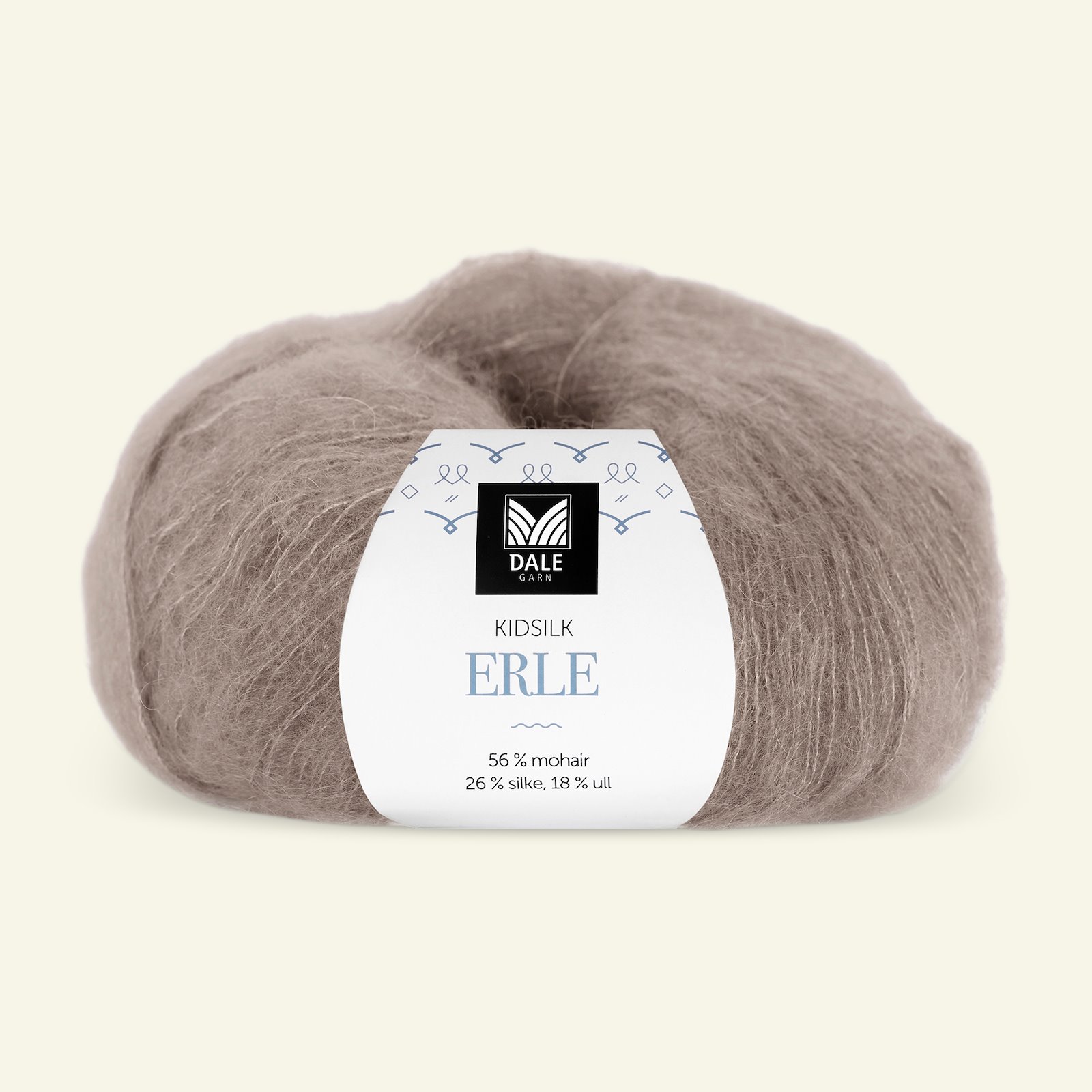 Dale Garn, silk mohair wool yarn "Kidsilk Erle", grey beige (9058) 90000794_pack
