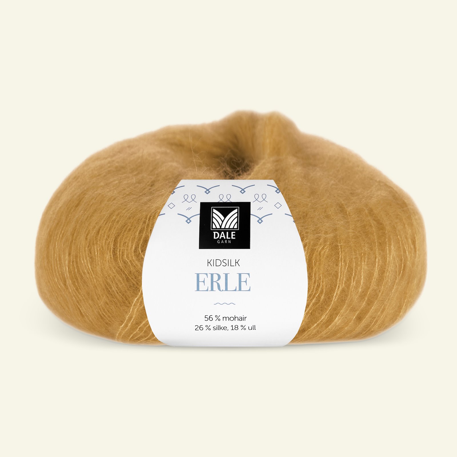 Dale Garn, silk mohair wool yarn "Kidsilk Erle", honey yellow (9048) 90000791_pack