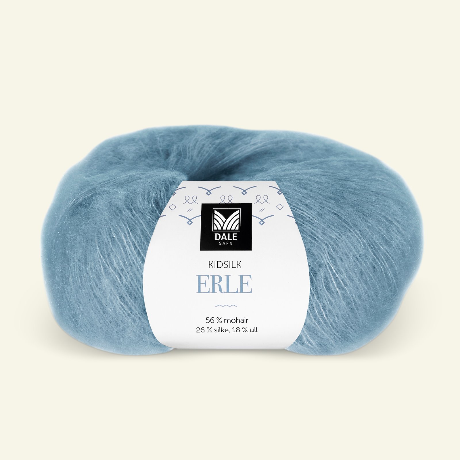 Dale Garn, silk mohair wool yarn "Kidsilk Erle", light denim (9040) 90000787_pack