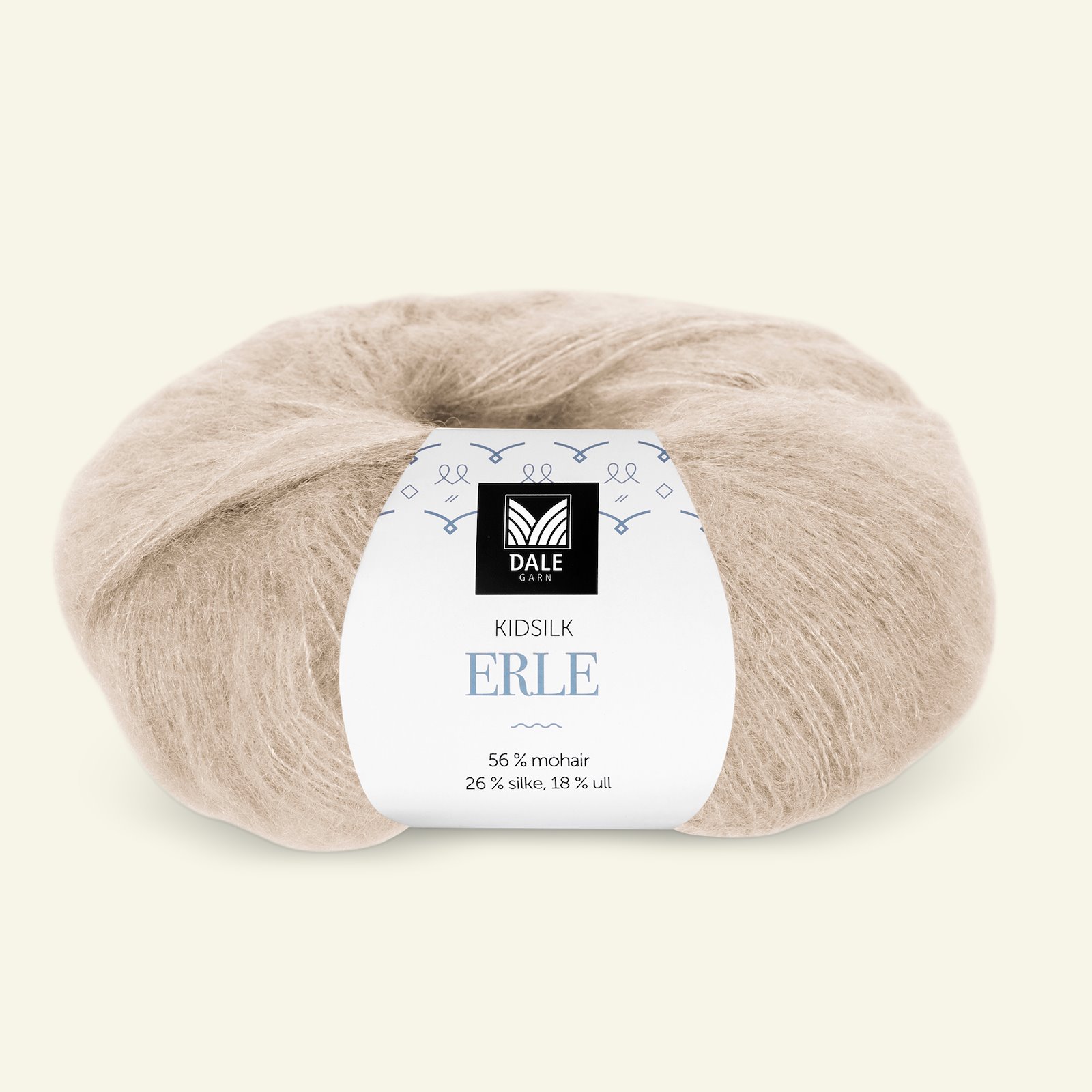 Dale Garn, silk mohair wool yarn "Kidsilk Erle", light grey (2621) 90000778_pack