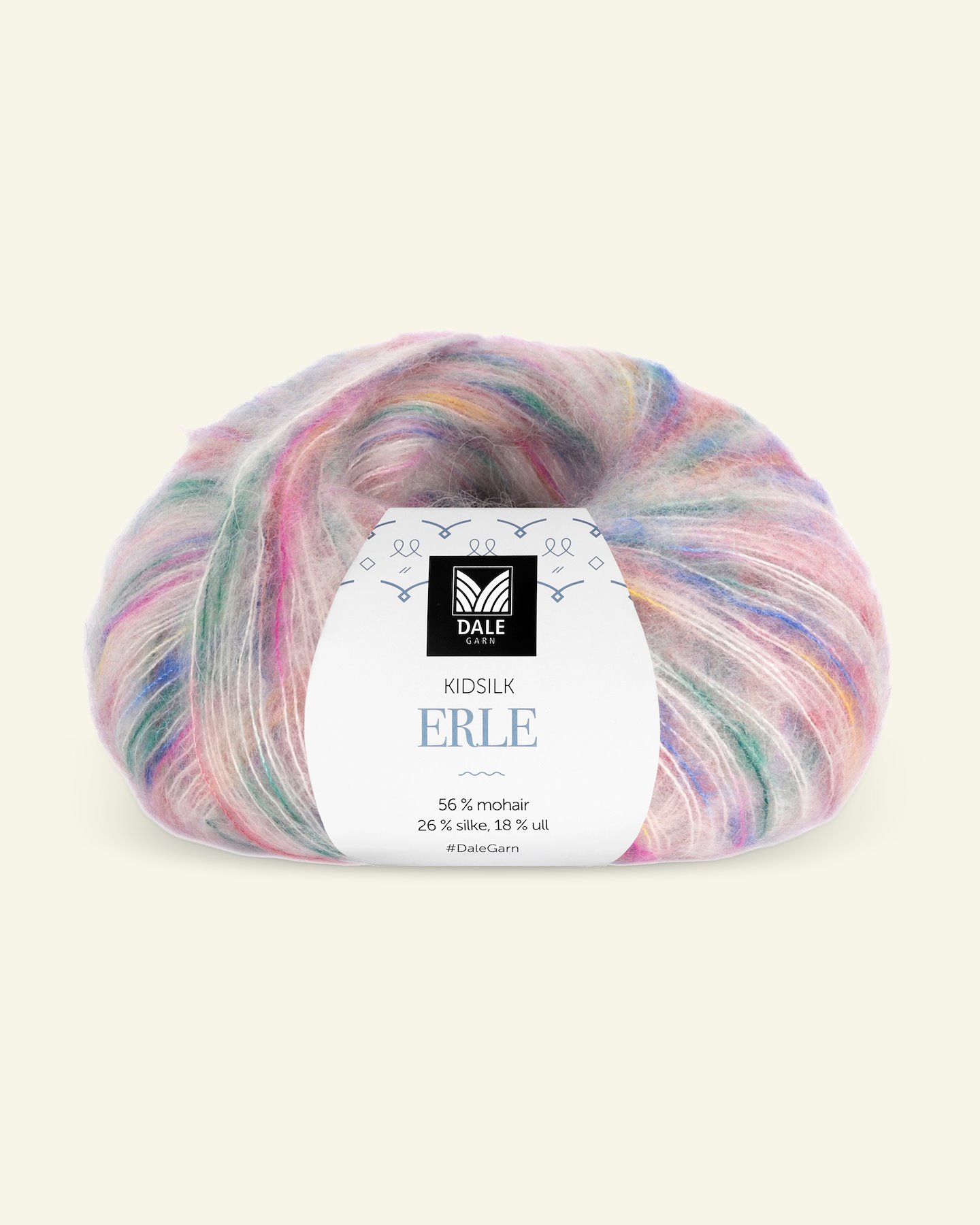 Dale Garn, silk mohair wool yarn "Kidsilk Erle", lollipop (9075) 90000801_pack