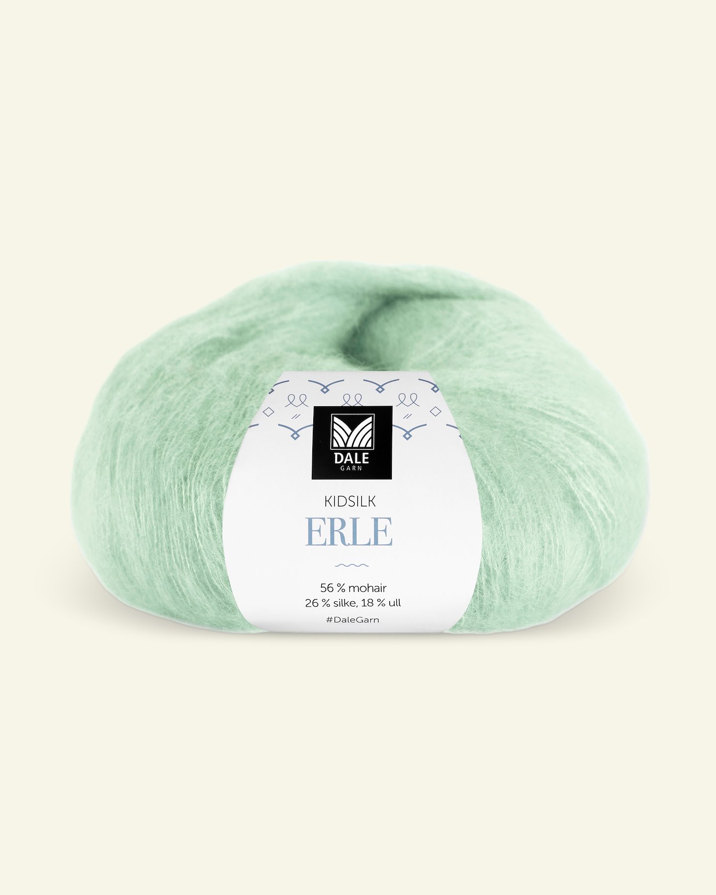 Dale Garn, silk mohair wool yarn "Kidsilk Erle", mint green (9074) 90000800_pack