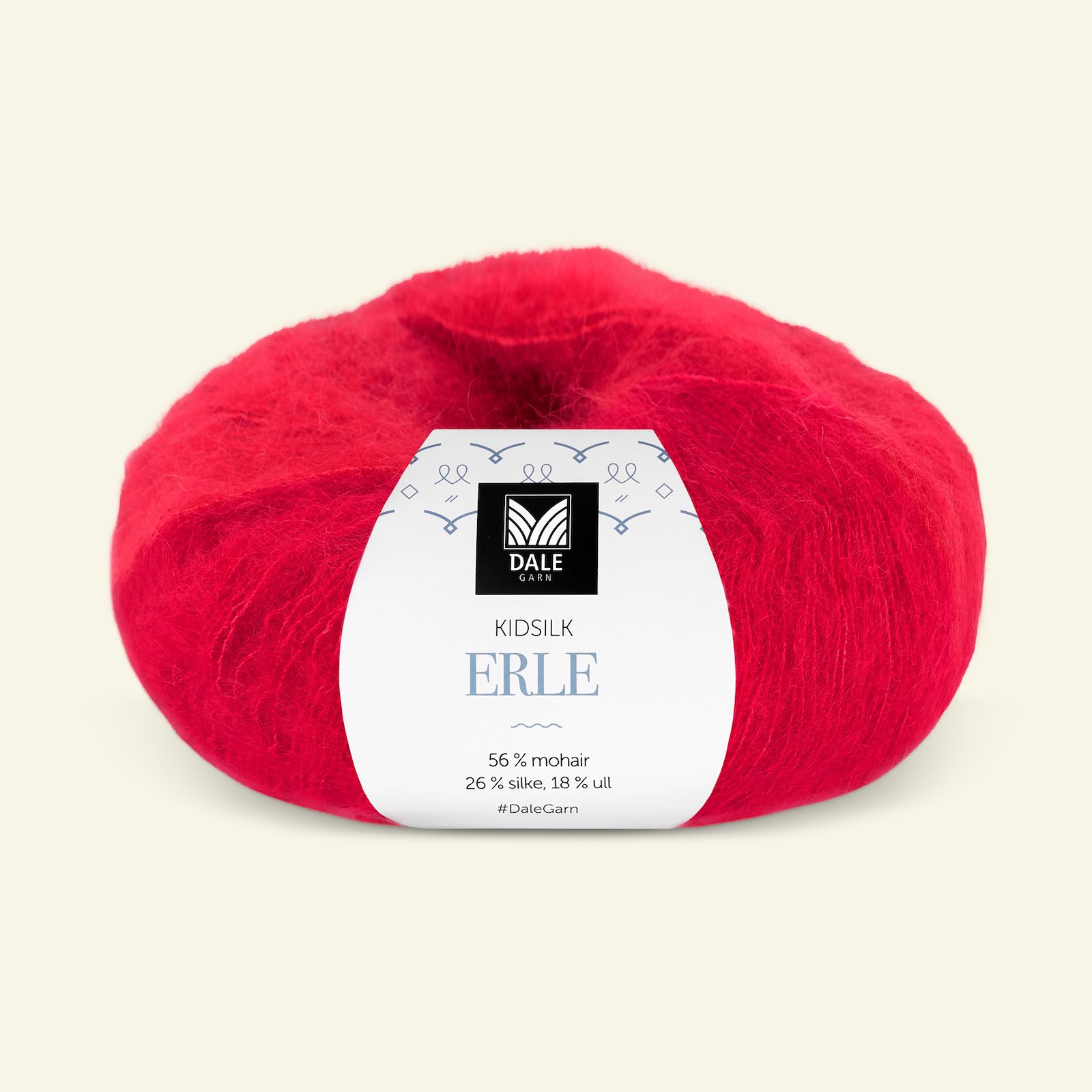 Dale Garn, silk mohair wool yarn "Kidsilk Erle", red (9082) 90001210_pack