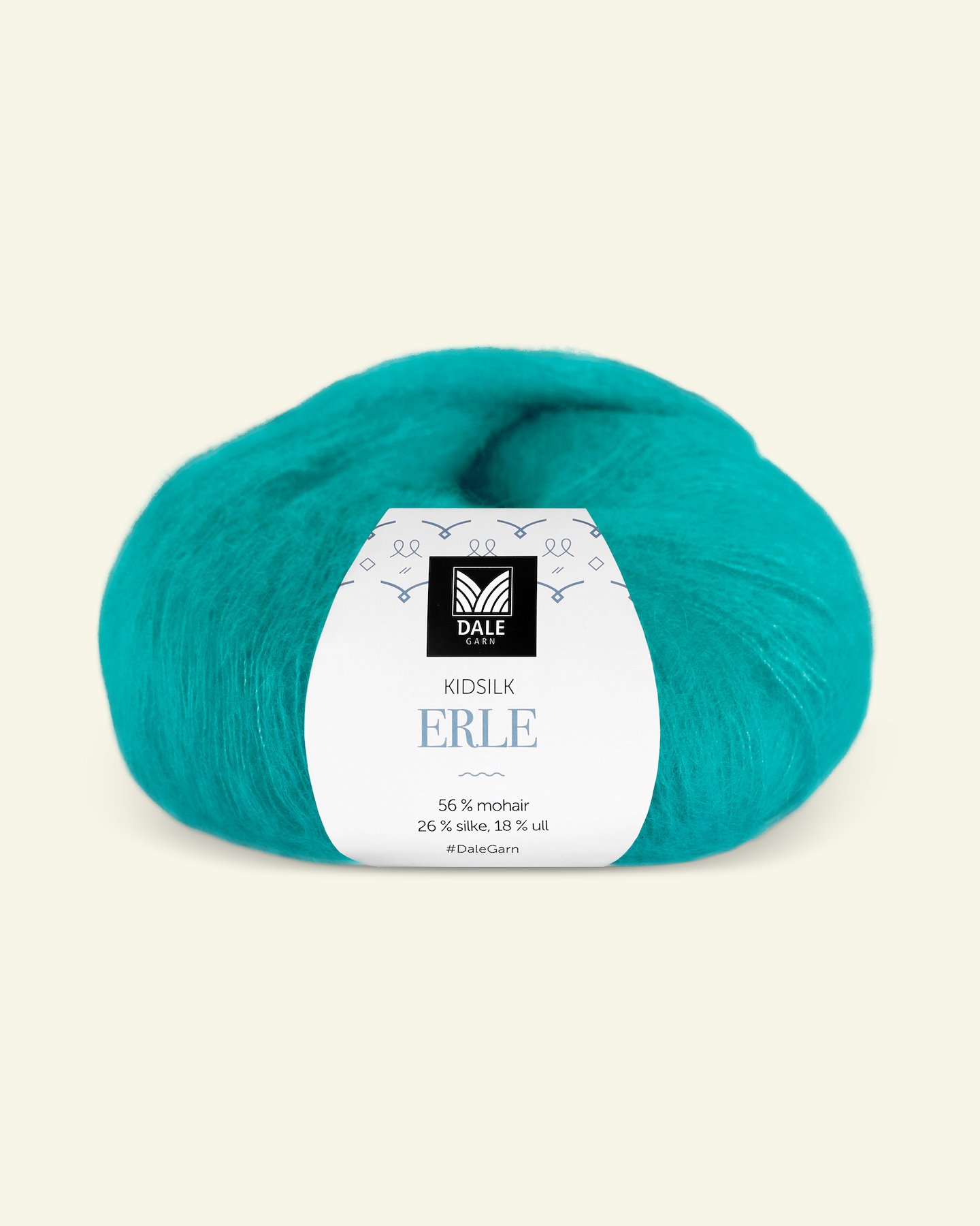 Dale Garn, silk mohair wool yarn "Kidsilk Erle", tropical blue (9076) 90001204_pack