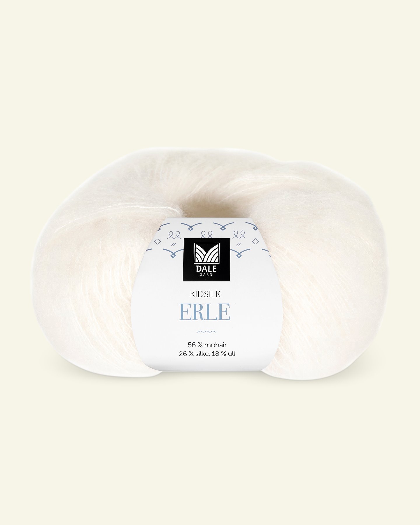 Dale Garn, silk mohair wool yarn "Kidsilk Erle", white (0010) 90000774_pack