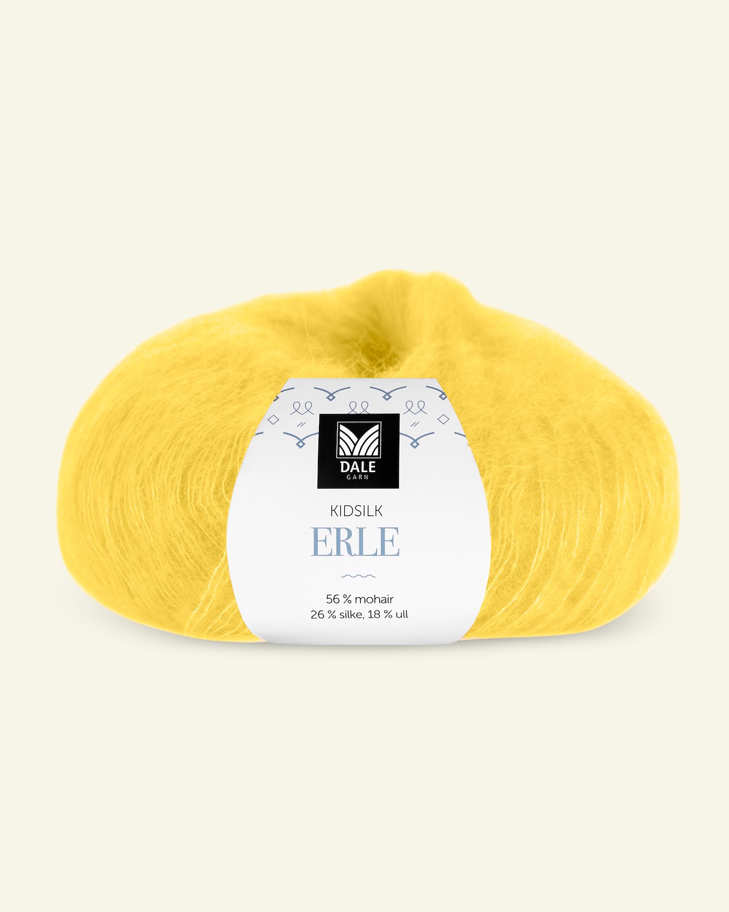 Dale Garn, silk mohair wool yarn "Kidsilk Erle", yellow (9072) 90000798_pack