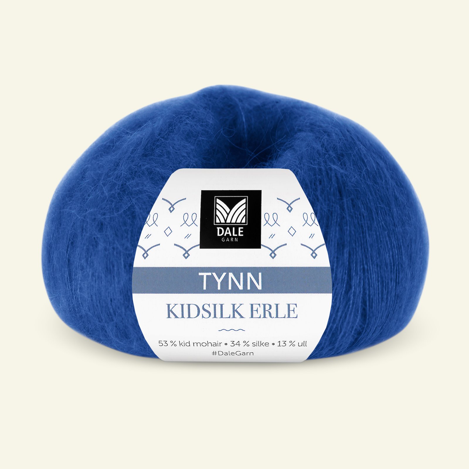 Dale Garn, silk mohair wool yarn "Tynn Kidsilk Erle", cobolt blue (4036) 90000828_pack