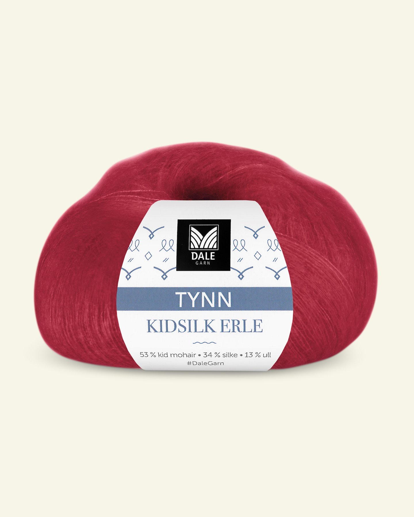 Dale Garn, silk mohair wool yarn "Tynn Kidsilk Erle", deep red (4021) 90000816_pack