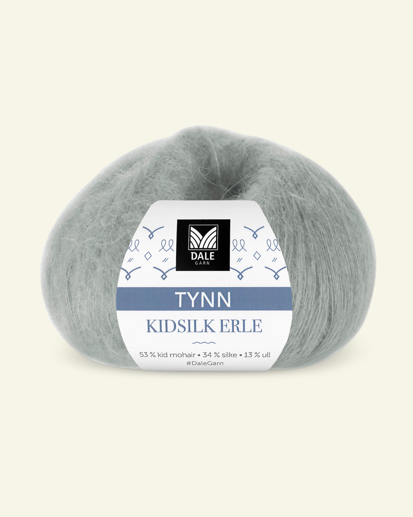 Dale Garn, silk mohair wool yarn "Tynn Kidsilk Erle", dusty blue (4039) 90000831_pack