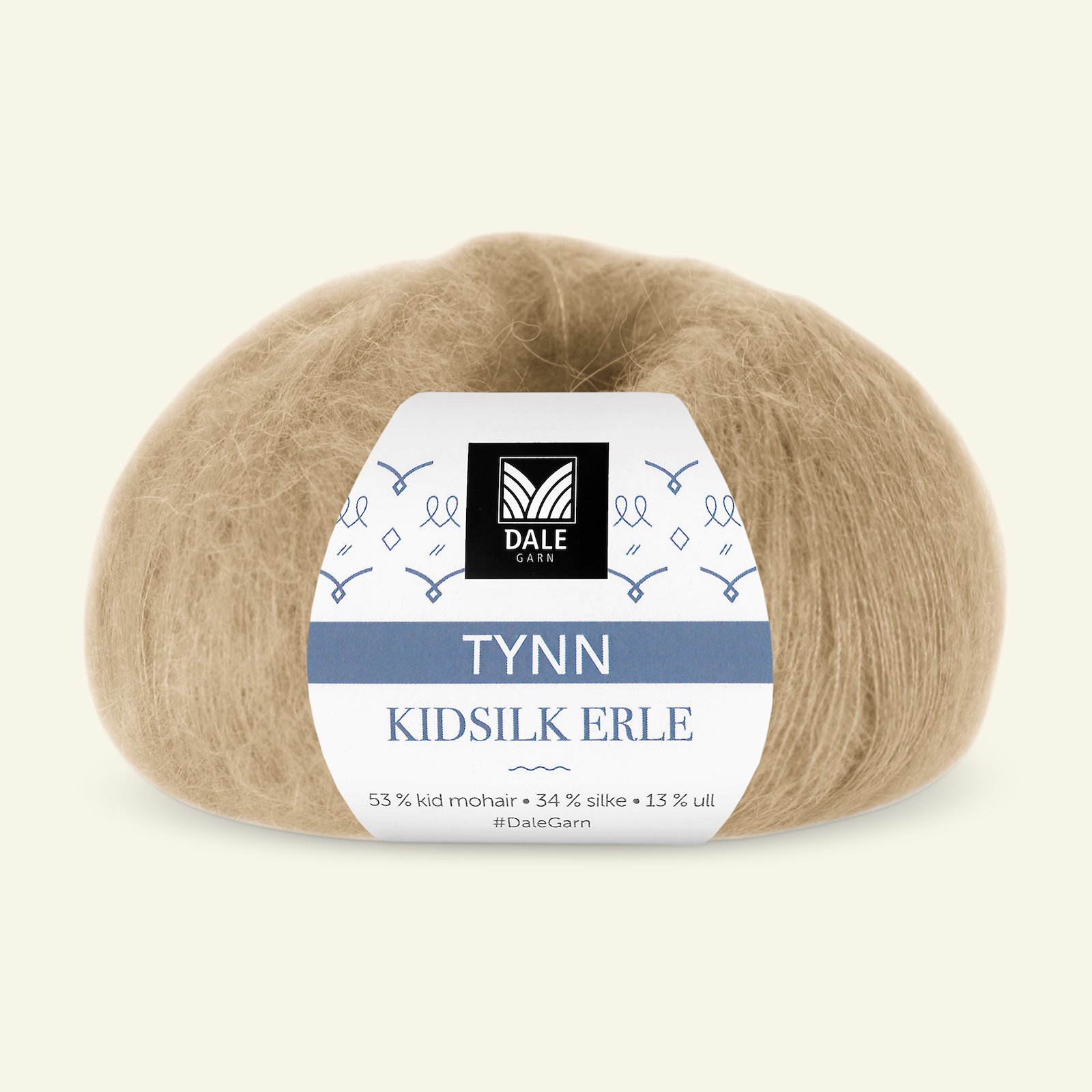 Dale Garn, silk mohair wool yarn "Tynn Kidsilk Erle", light beige (4024) 90000818_pack