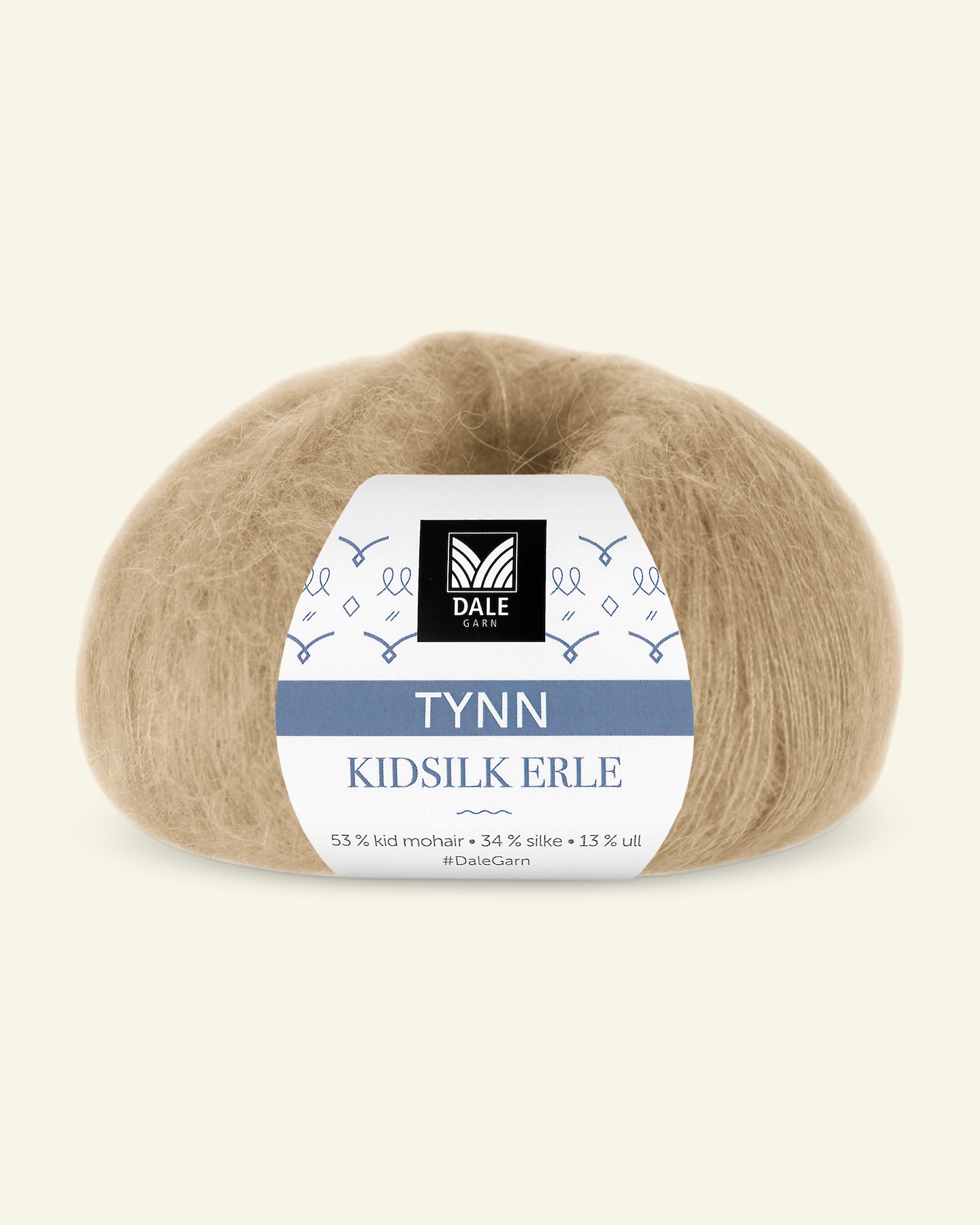 Dale Garn, silk mohair wool yarn "Tynn Kidsilk Erle", light beige (4024) 90000818_pack