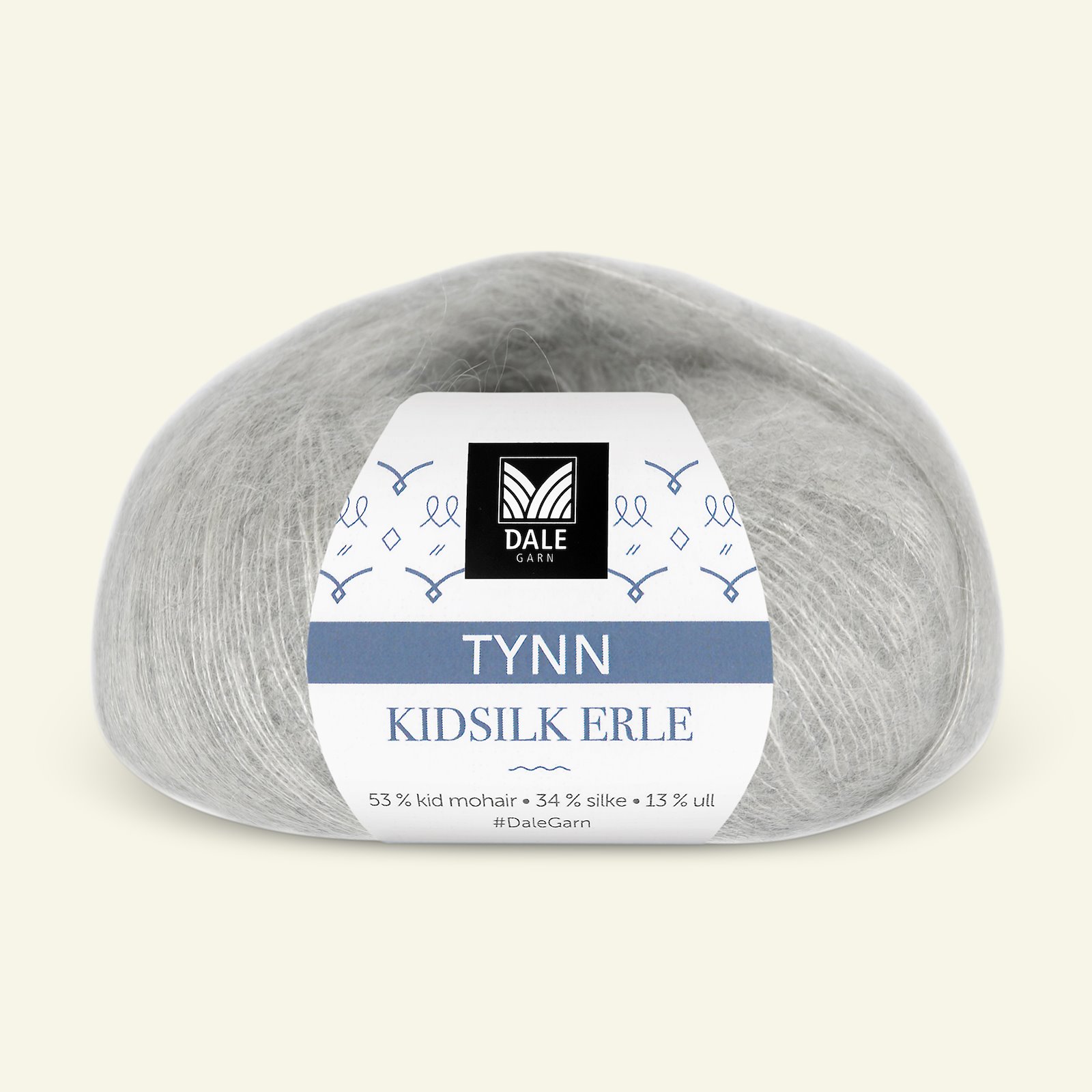 Dale Garn, silk mohair wool yarn "Tynn Kidsilk Erle", light grey (4002) 90000803_pack