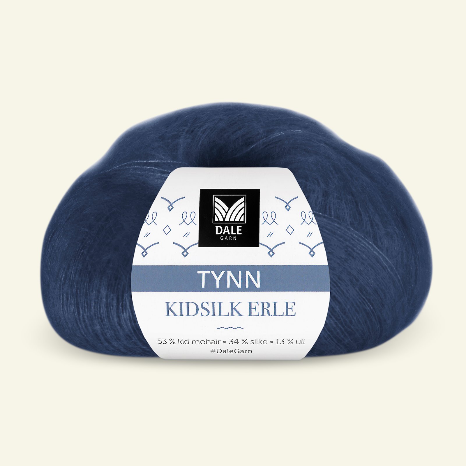 Dale Garn, silk mohair wool yarn "Tynn Kidsilk Erle", marine (4023) 90000817_pack