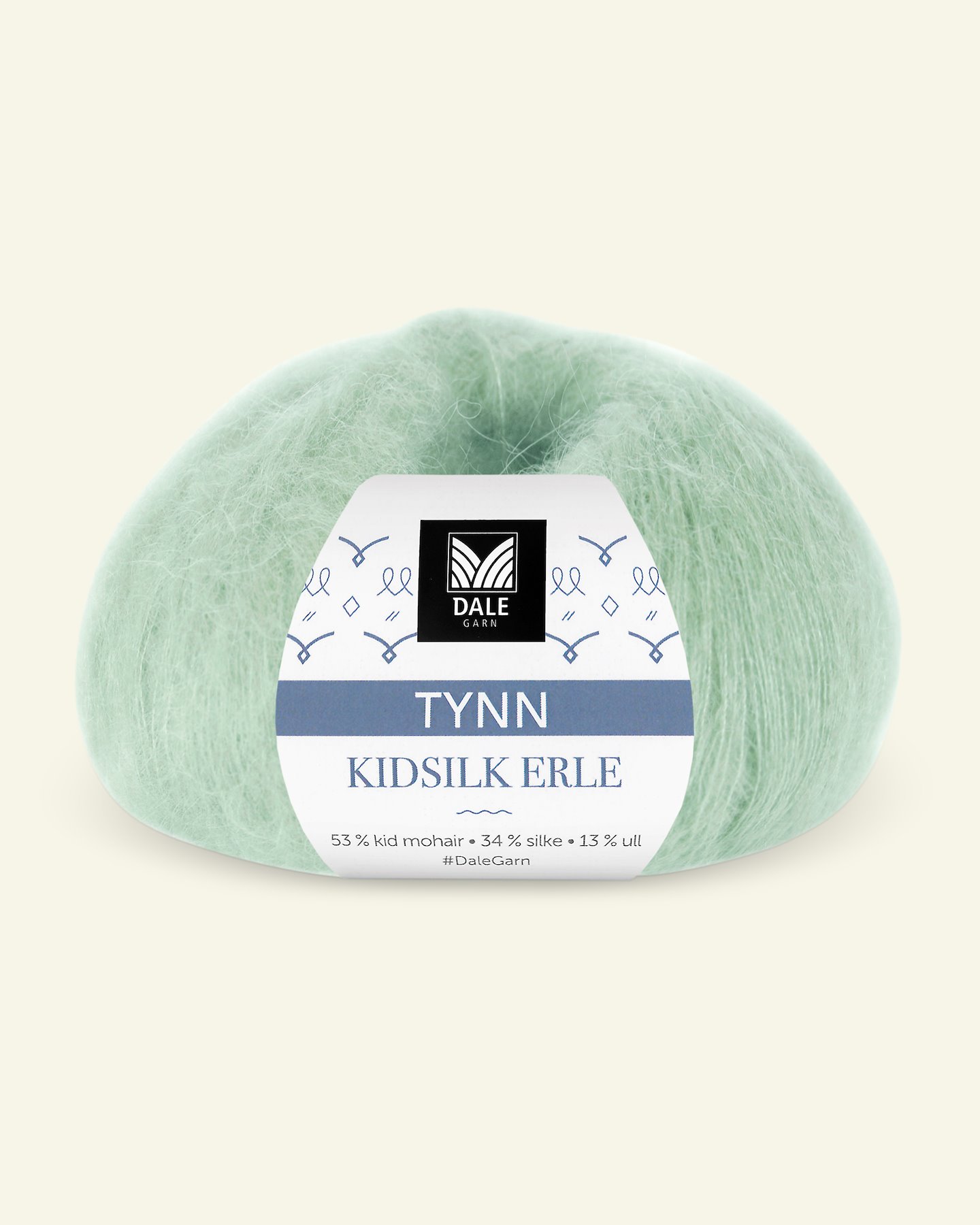 Dale Garn, silk mohair wool yarn "Tynn Kidsilk Erle", mint green (4035) 90000827_pack