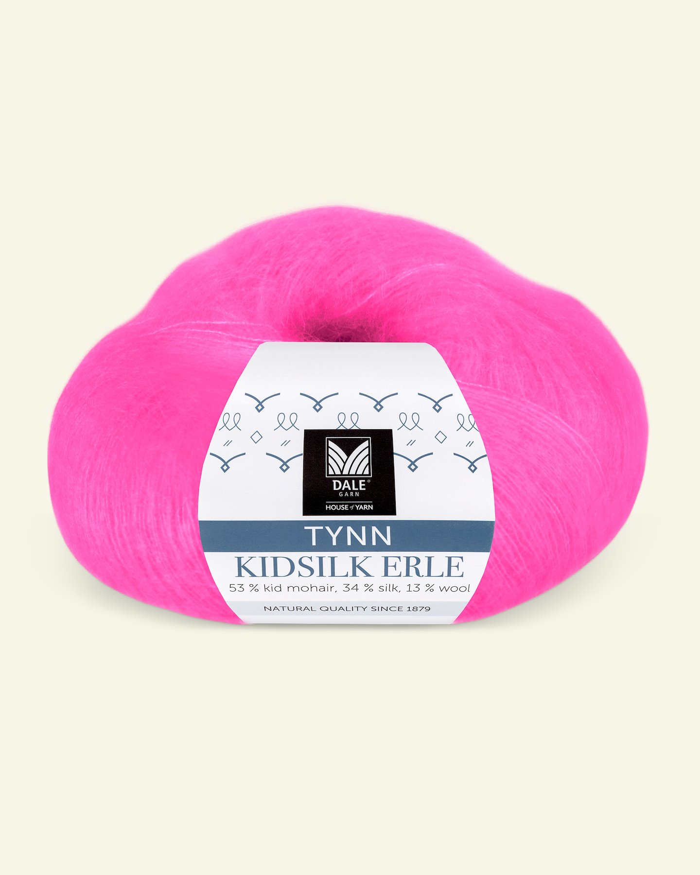 Dale Garn, silk mohair wool yarn "Tynn Kidsilk Erle", neon rose 90001217_pack