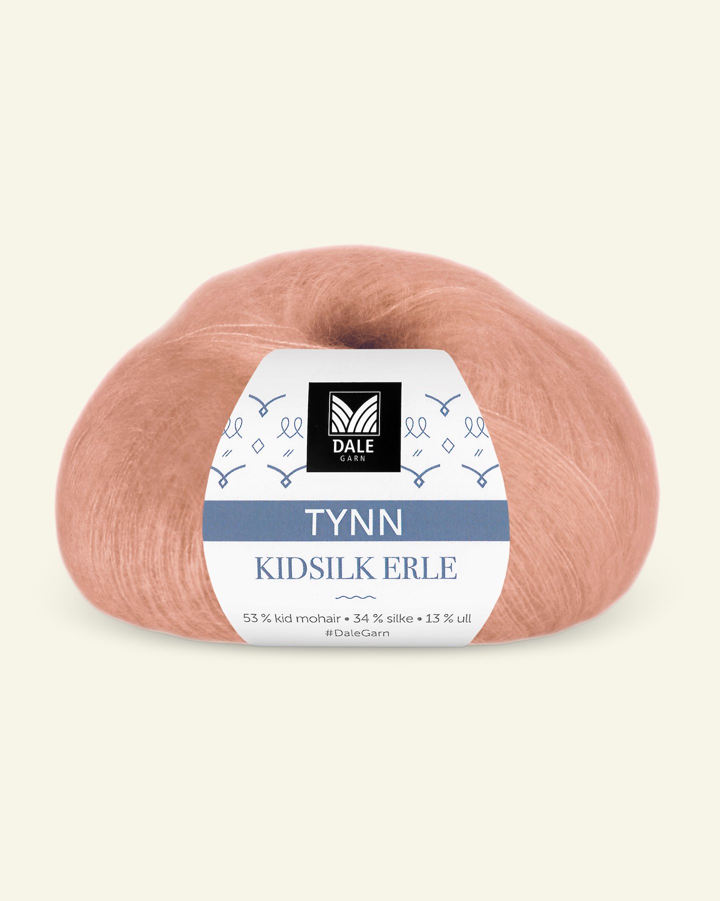 Dale Garn, silk mohair wool yarn "Tynn Kidsilk Erle", peach (4004) 90000805_pack