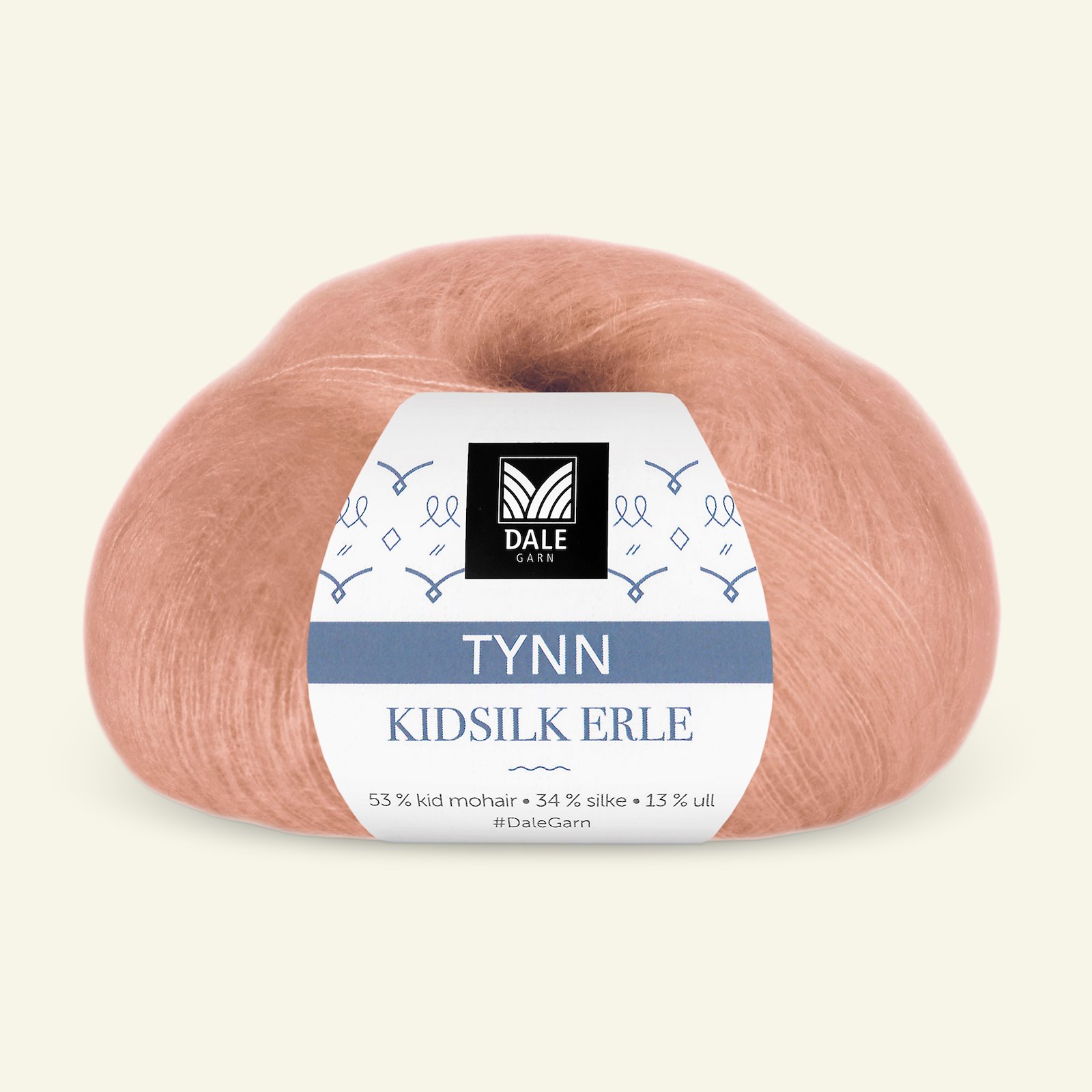 Dale Garn, silk mohair wool yarn "Tynn Kidsilk Erle", peach (4004) 90000805_pack