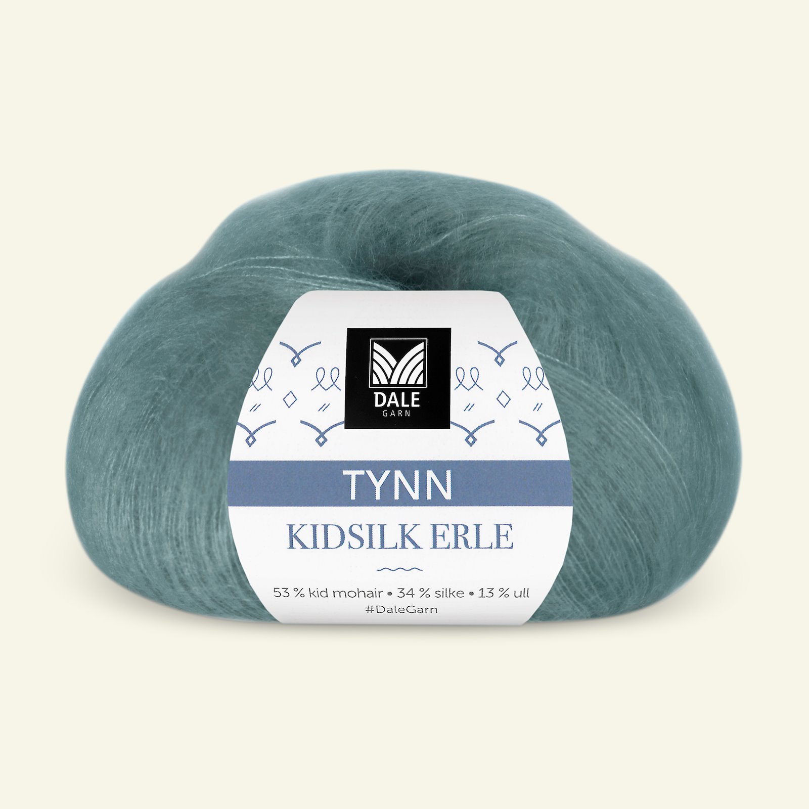 Dale Garn, silk mohair wool yarn "Tynn Kidsilk Erle", petrol (4010) 90000810_pack