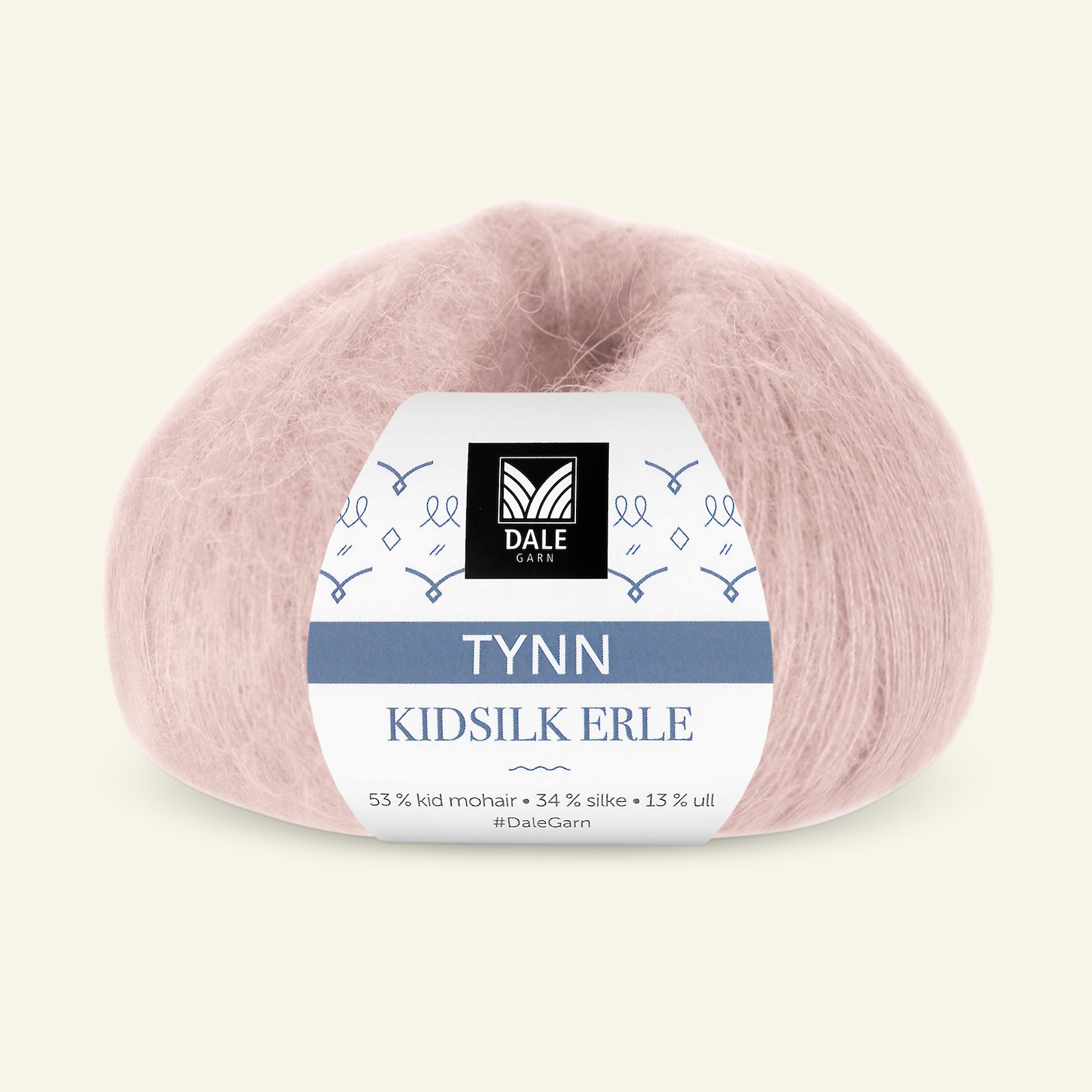 Dale Garn, silk mohair wool yarn "Tynn Kidsilk Erle", powder (4040) 90000832_pack