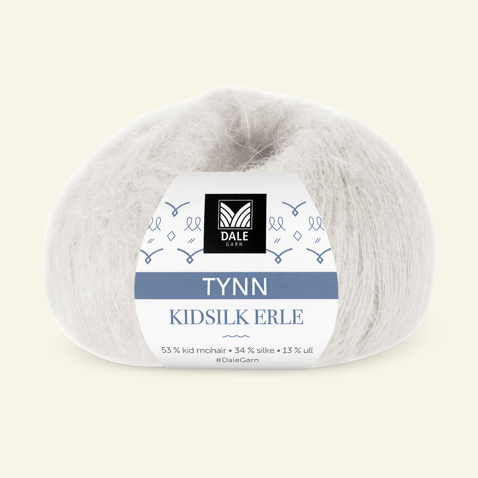 Dale Garn, silk mohair wool yarn "Tynn Kidsilk Erle", putty (4037) 90000829_pack