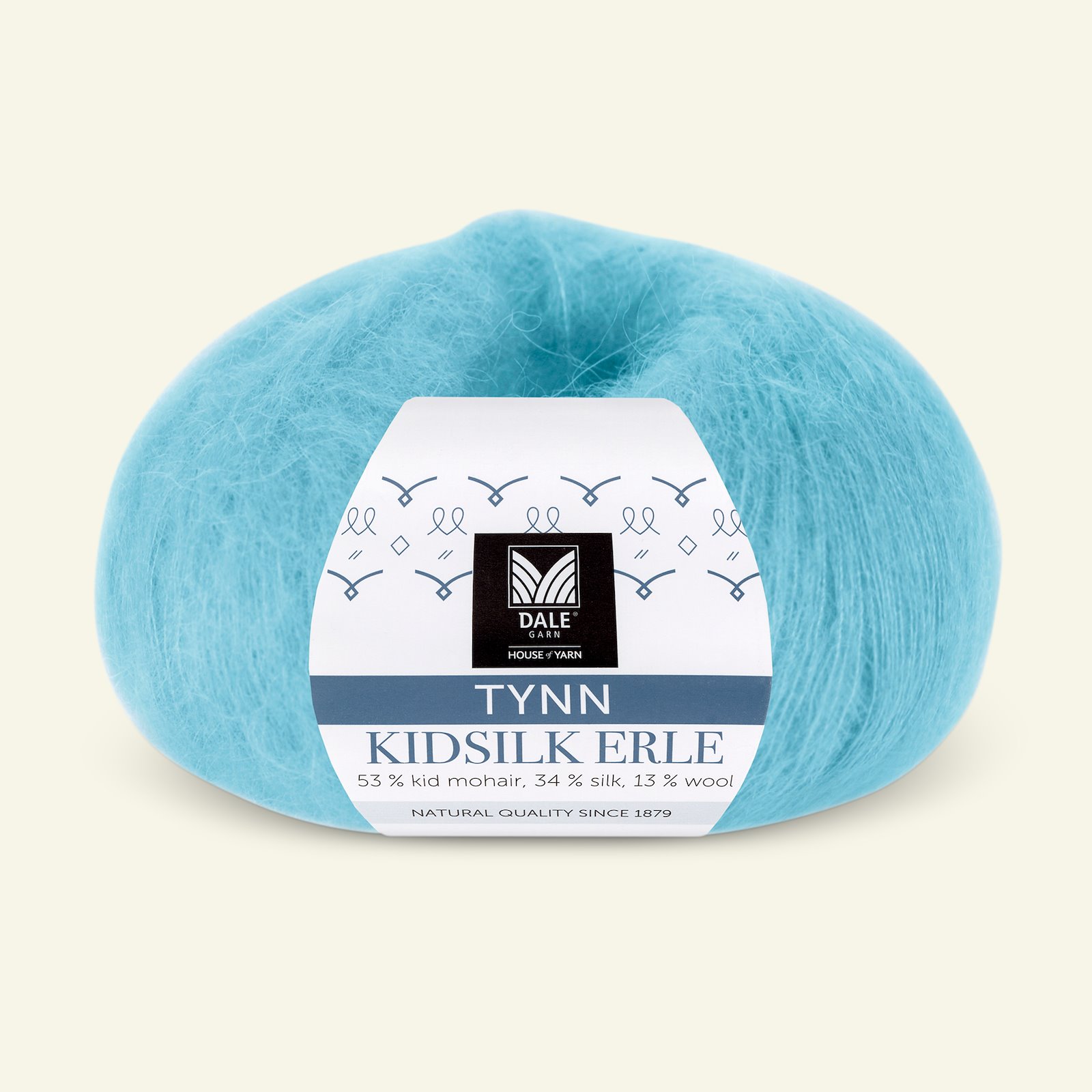 Dale Garn, silk mohair wool yarn "Tynn Kidsilk Erle", turquise (4042) 90000834_pack