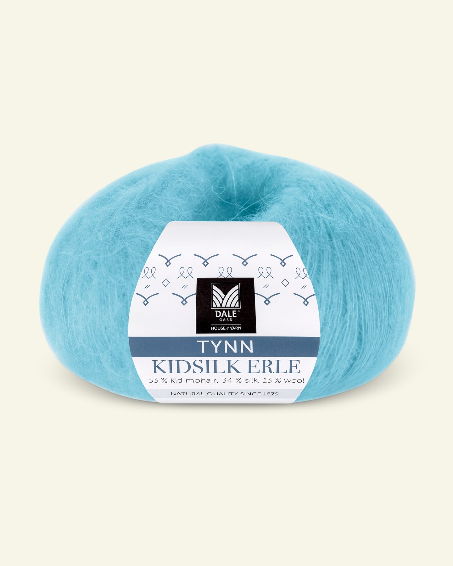Dale Garn, silk mohair wool yarn "Tynn Kidsilk Erle", turquise (4042) 90000834_pack