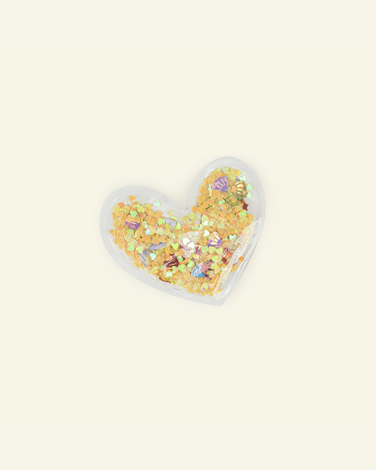 Deco heart 65x60mm yellow mix 1pc 26416_pack