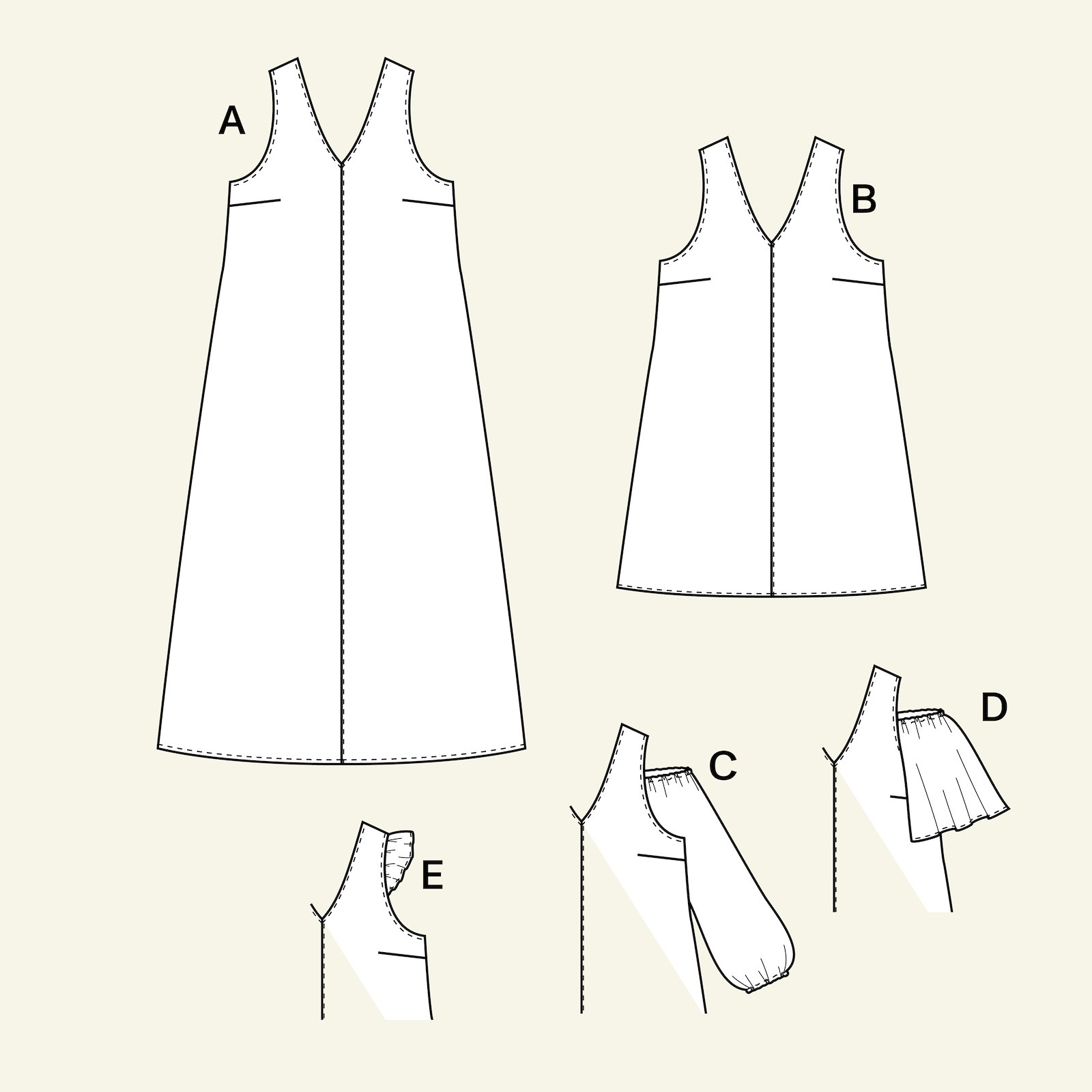 Design your own dress, 46/18 p23171_pack