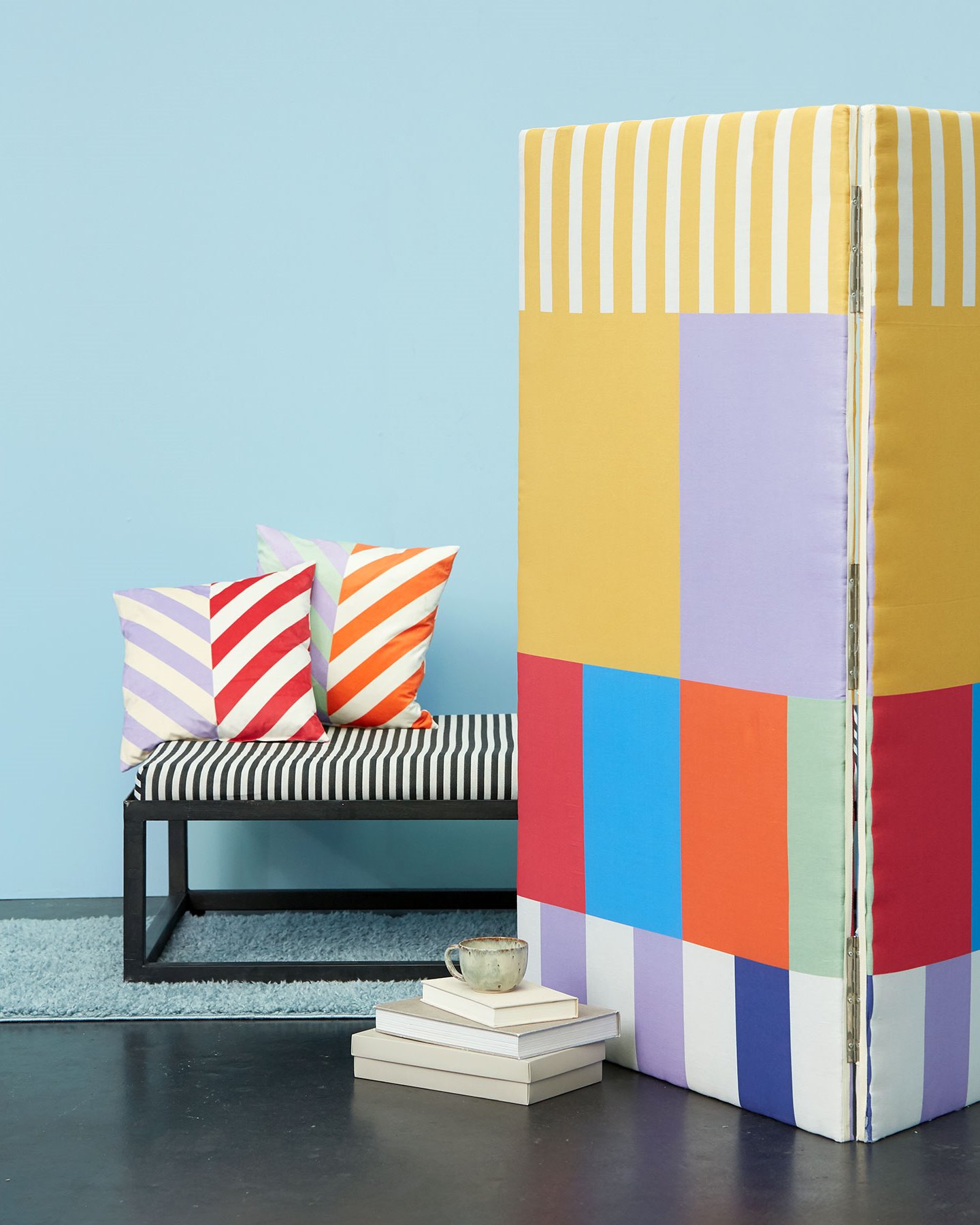 DIY: Kombiner striper med striper for å skape et inspirerende rom i hjemmet. DIY8053_Stripes_with_stripes-mage.jpg
