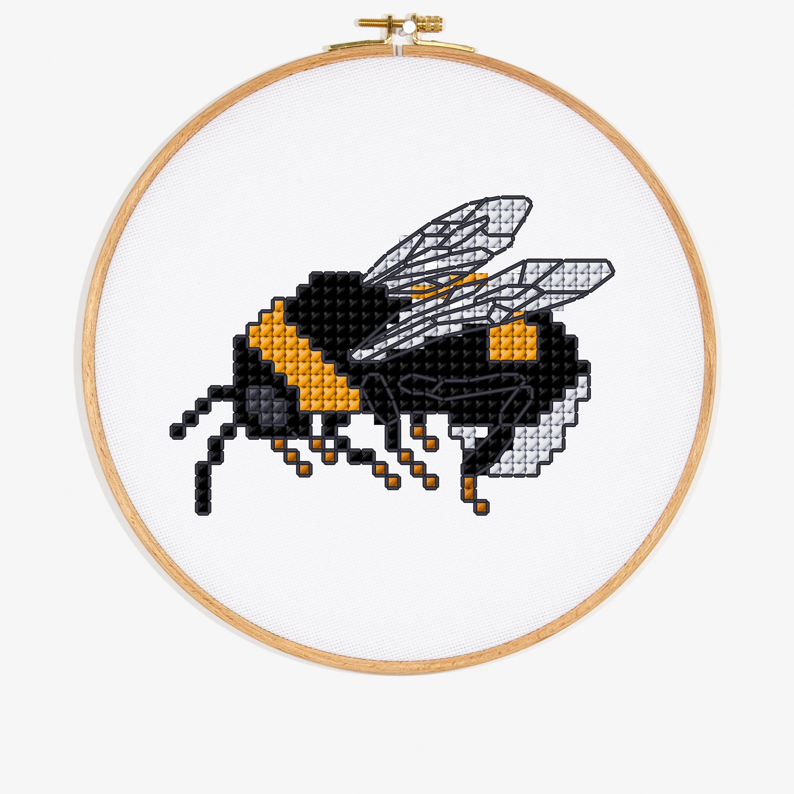 DMC Cross stitch template: Bumblebee DIY1523_image_e.jpg