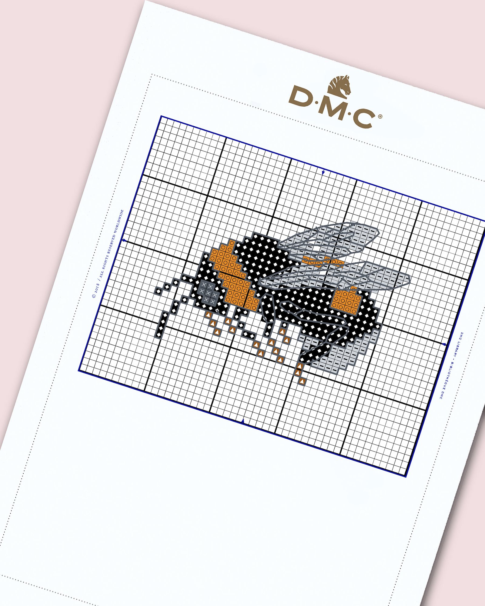 DMC Cross stitch template: Bumblebee DIY1523_image.jpg